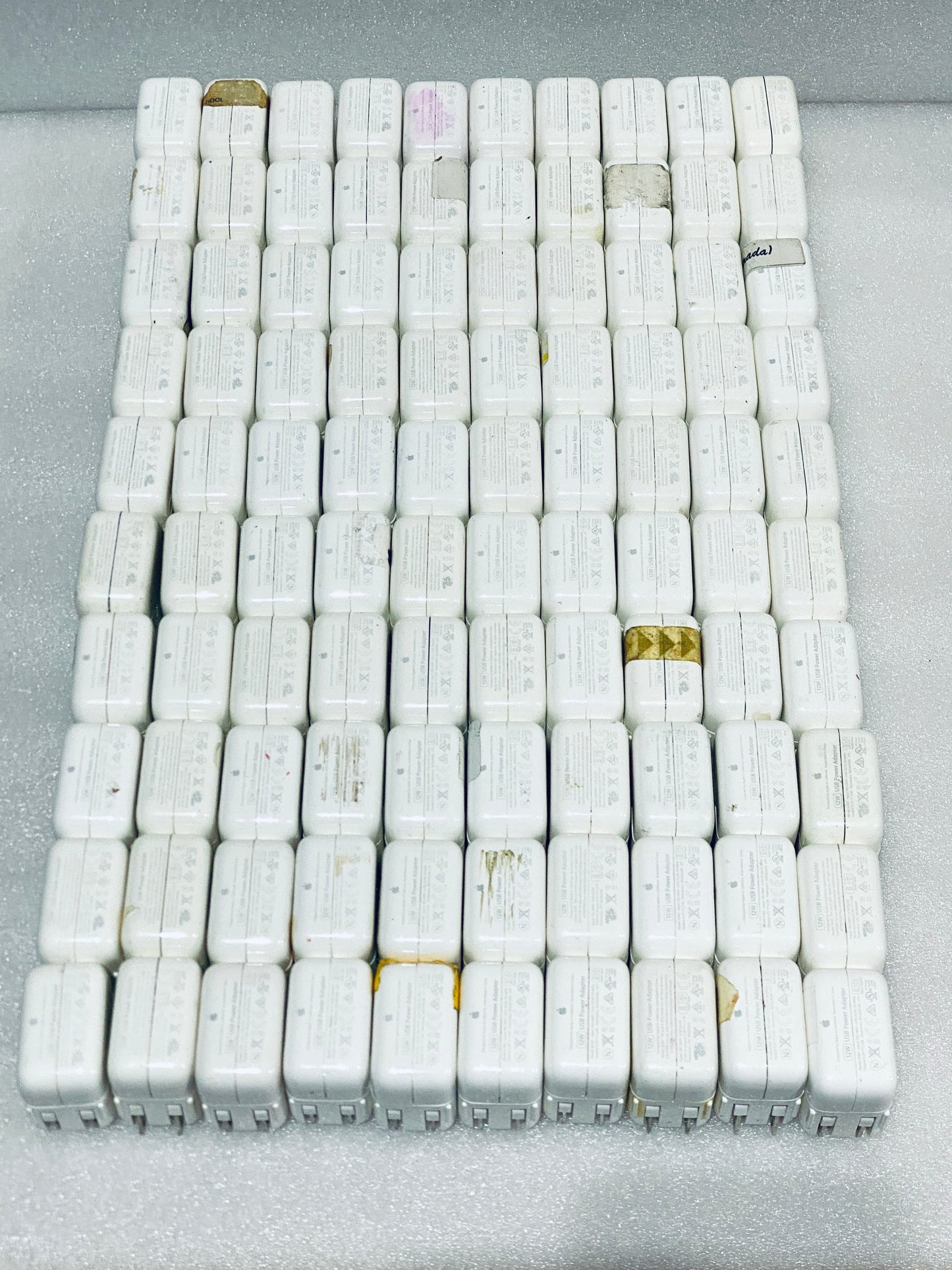 Lot Of 100 - Original/OEM Apple 12W A1401 USB Power Adapter/Charger Bricks -READ