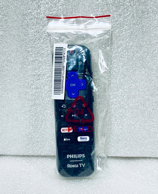 New Open Box - Philips Smart Black Roku TV Remote Control, RC-ALIR - (READ)