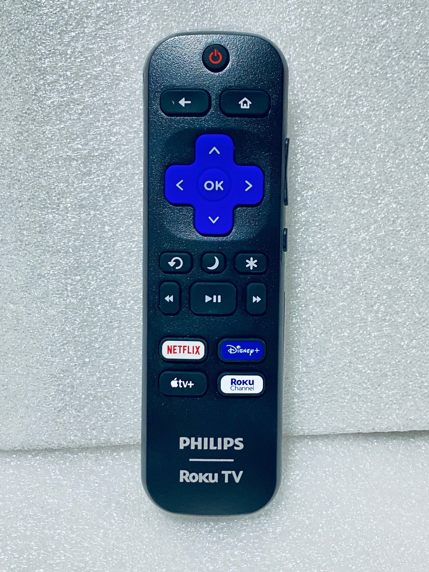 New Open Box - Philips Smart Black Roku TV Remote Control, RC-ALIR - (READ)