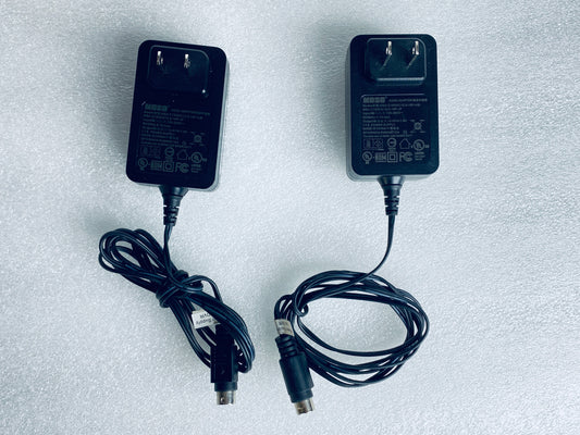 lot Of 2 - moso MSA-C1500IC12.0-18P-US/ 12V 1.5A AC/DC Adapter/Charger, Black