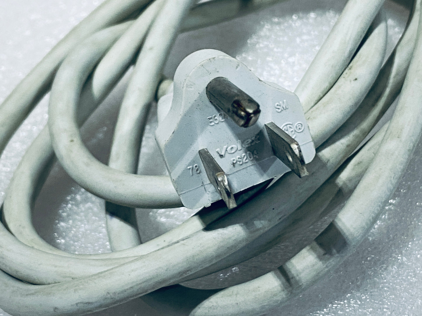 3-Prong AC Power Cord Cable For Apple Mac Pro Tower, White - (READ)