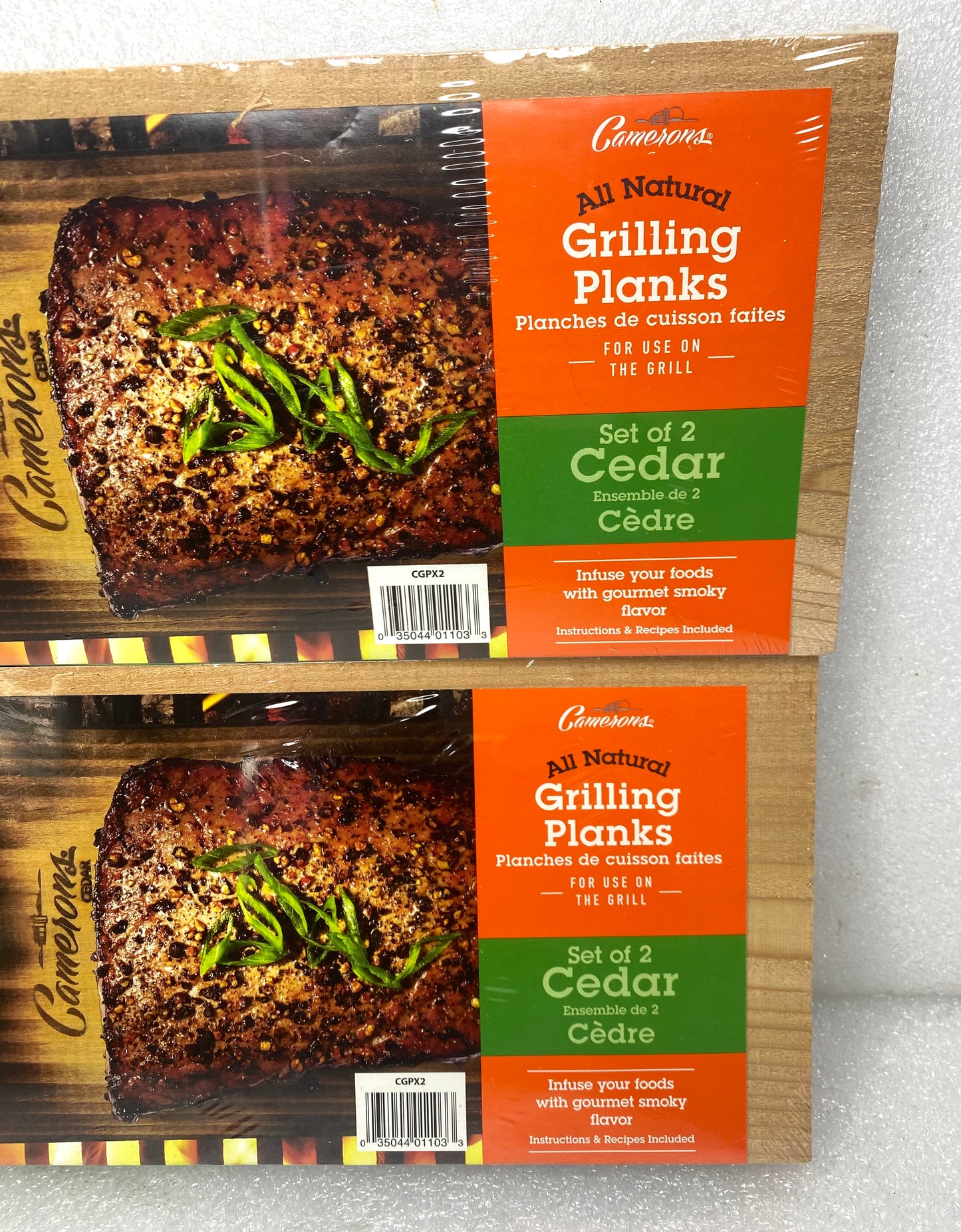 2 Sets-New Camerons All Natural Premium Grilling Cedar Planks/Wood, 5.5" x 11.5"