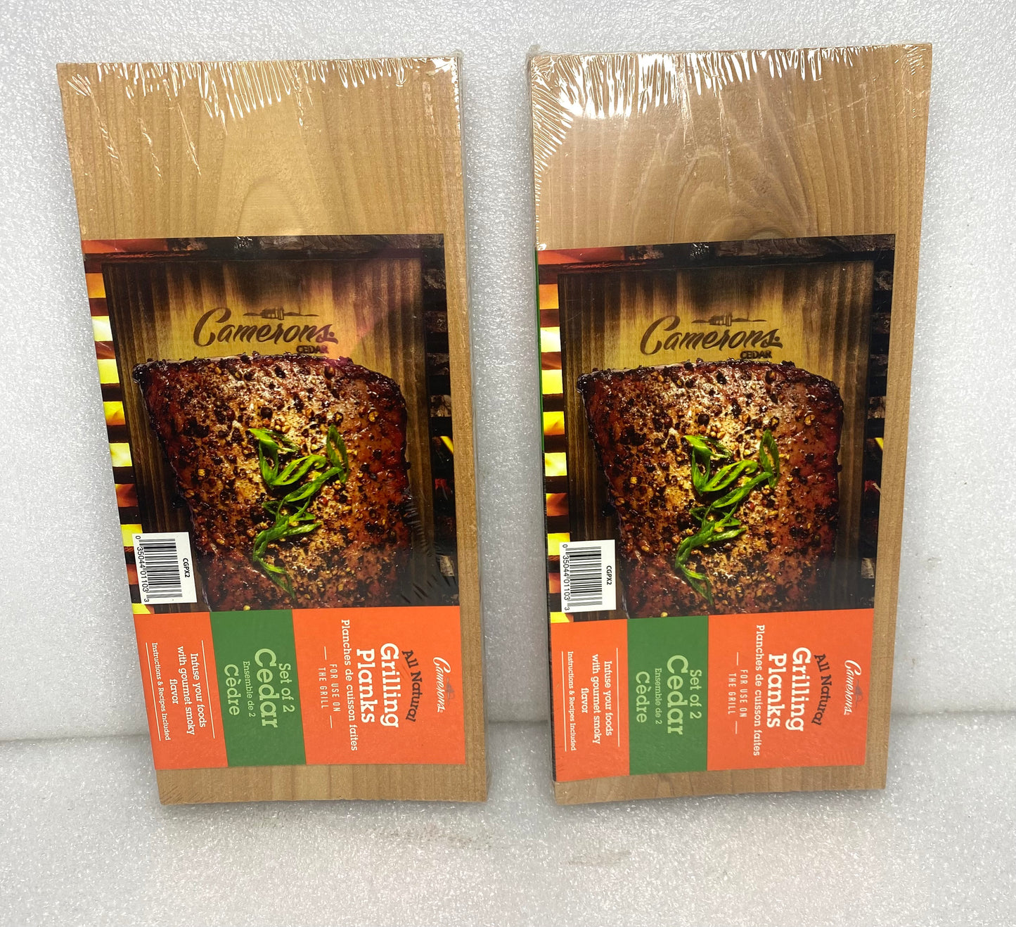 2 Sets-New Camerons All Natural Premium Grilling Cedar Planks/Wood, 5.5" x 11.5"