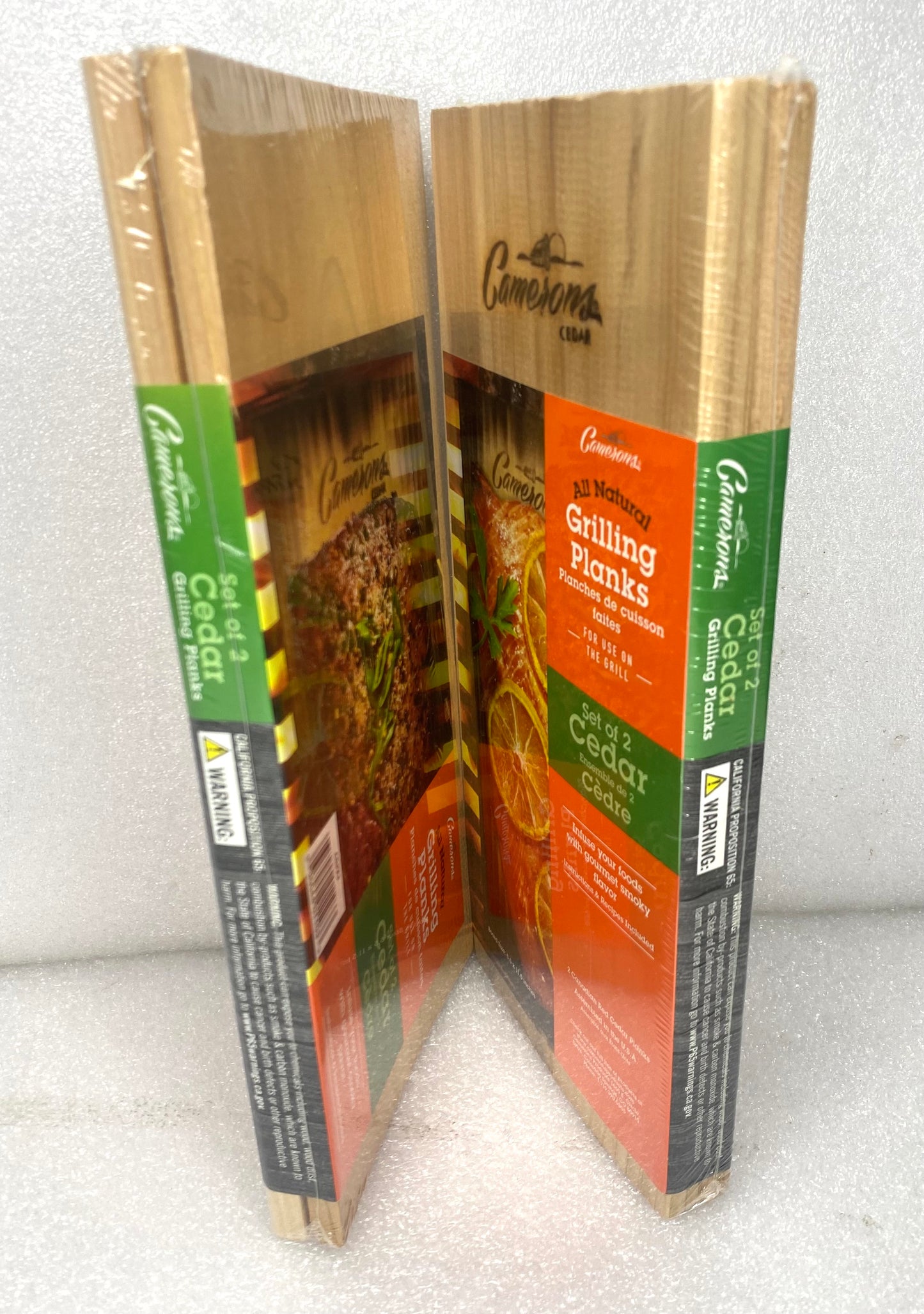 2 Sets-New Camerons All Natural Premium Grilling Cedar Planks/Wood, 5.5" x 11.5"