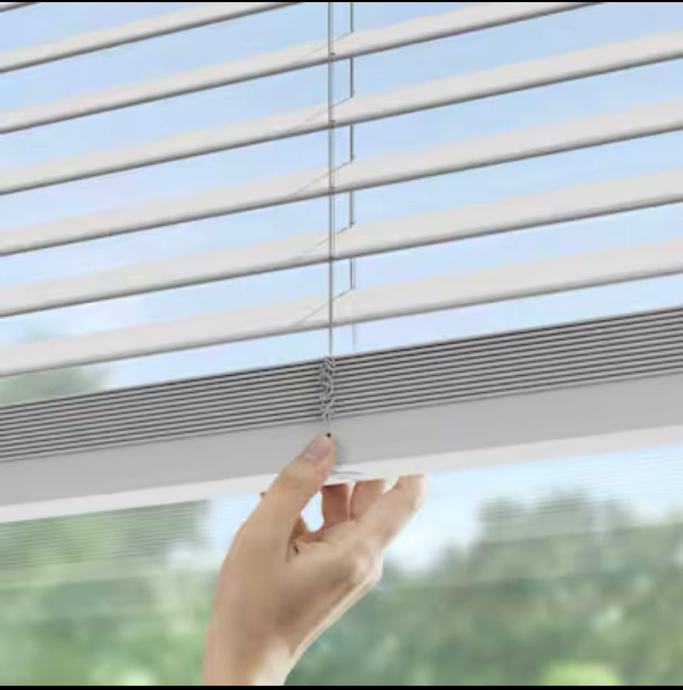 new Other LEVOLOR Trim+Go 2” White Faux Wood Cordless Blind, 27” x 64” - (READ)