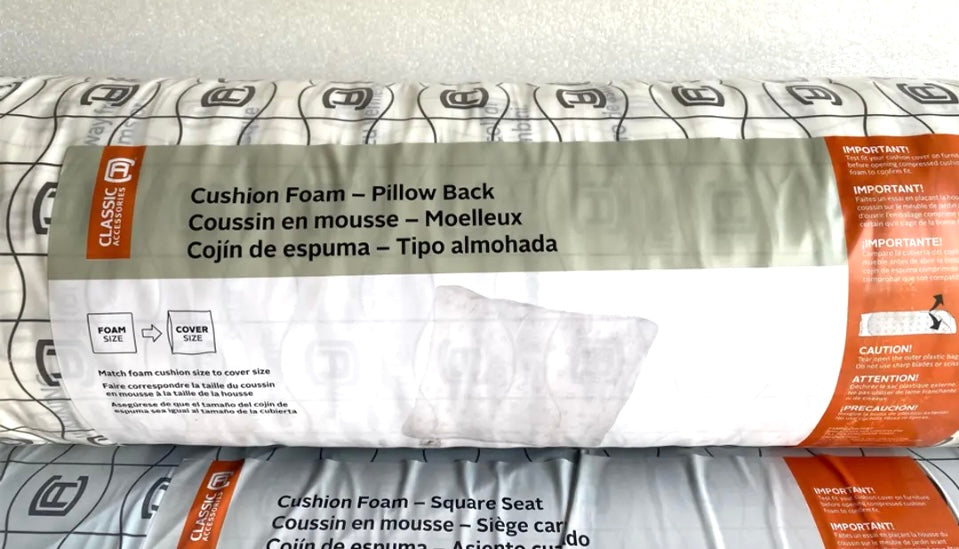 #110 - New - Classic Accessories Montlake Patio Chair Seat Cushion Foam 61-019-010919-RT & 61-061-019901-RT - (IN COLOR AS SHOWN)