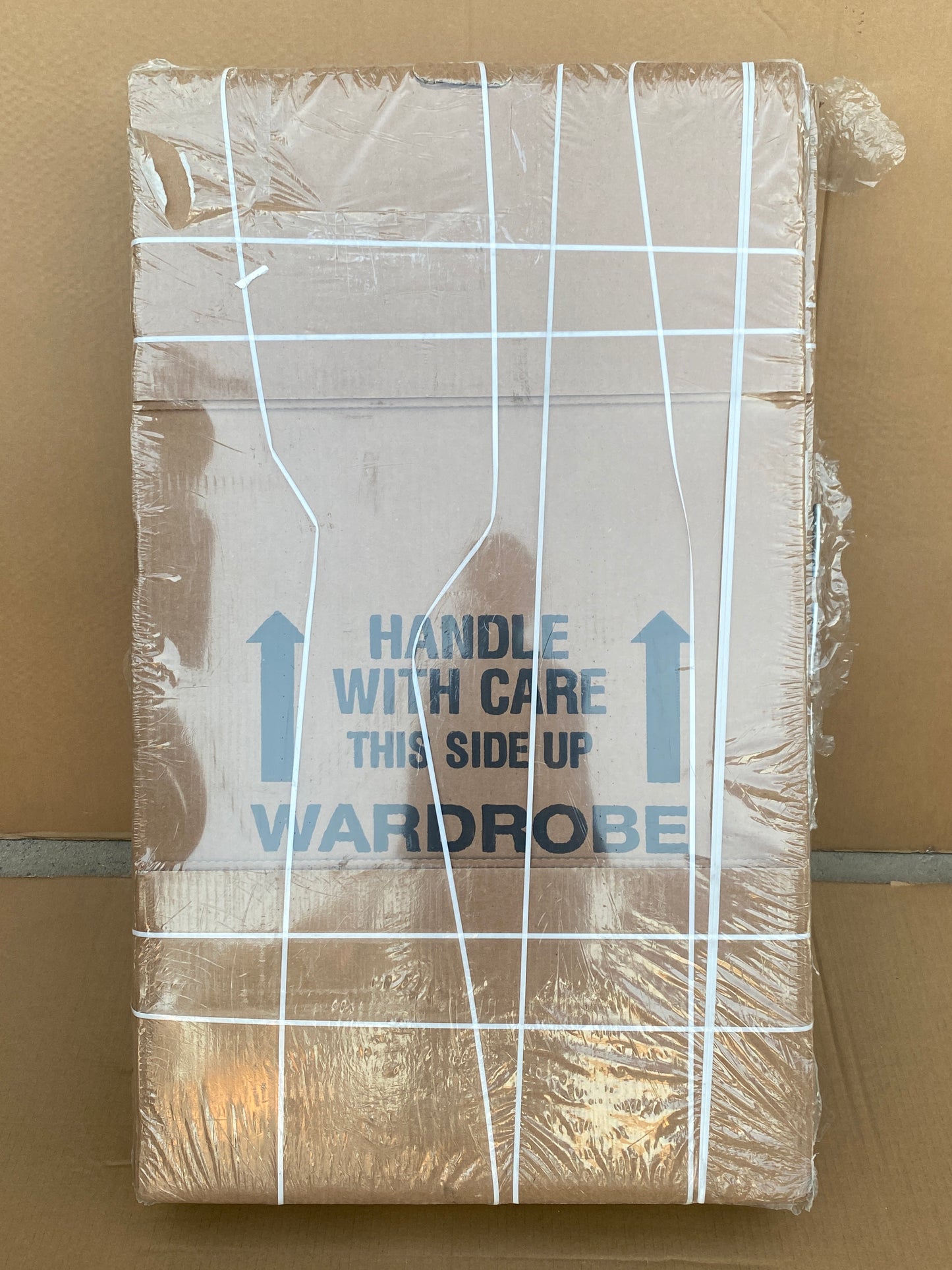 lot Of 6 - New Other Amazon Basics Wardrobe Moving Boxes W/ Bar, 24" x 24" x 40"