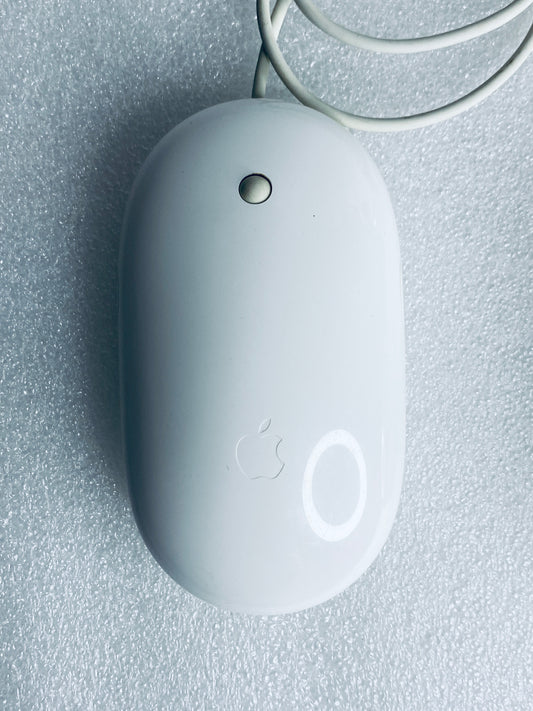 lot Of 2 - Apple Wired White USB Mighty/Optical Mouse, A1152 - (READ)