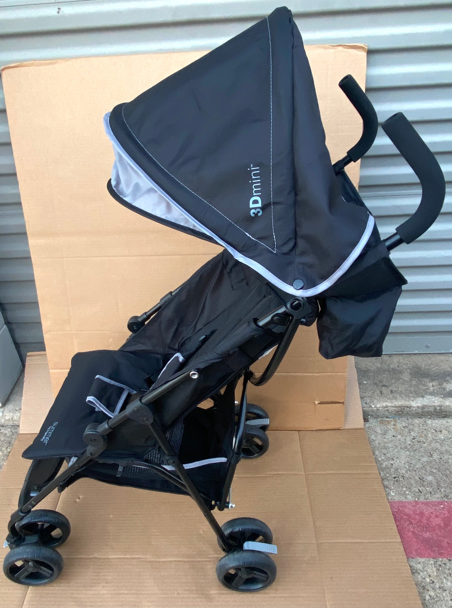 summer By Ingenuity 3D Mini Convenience Stroller, 44" Tall, 32873, Gray - (READ)