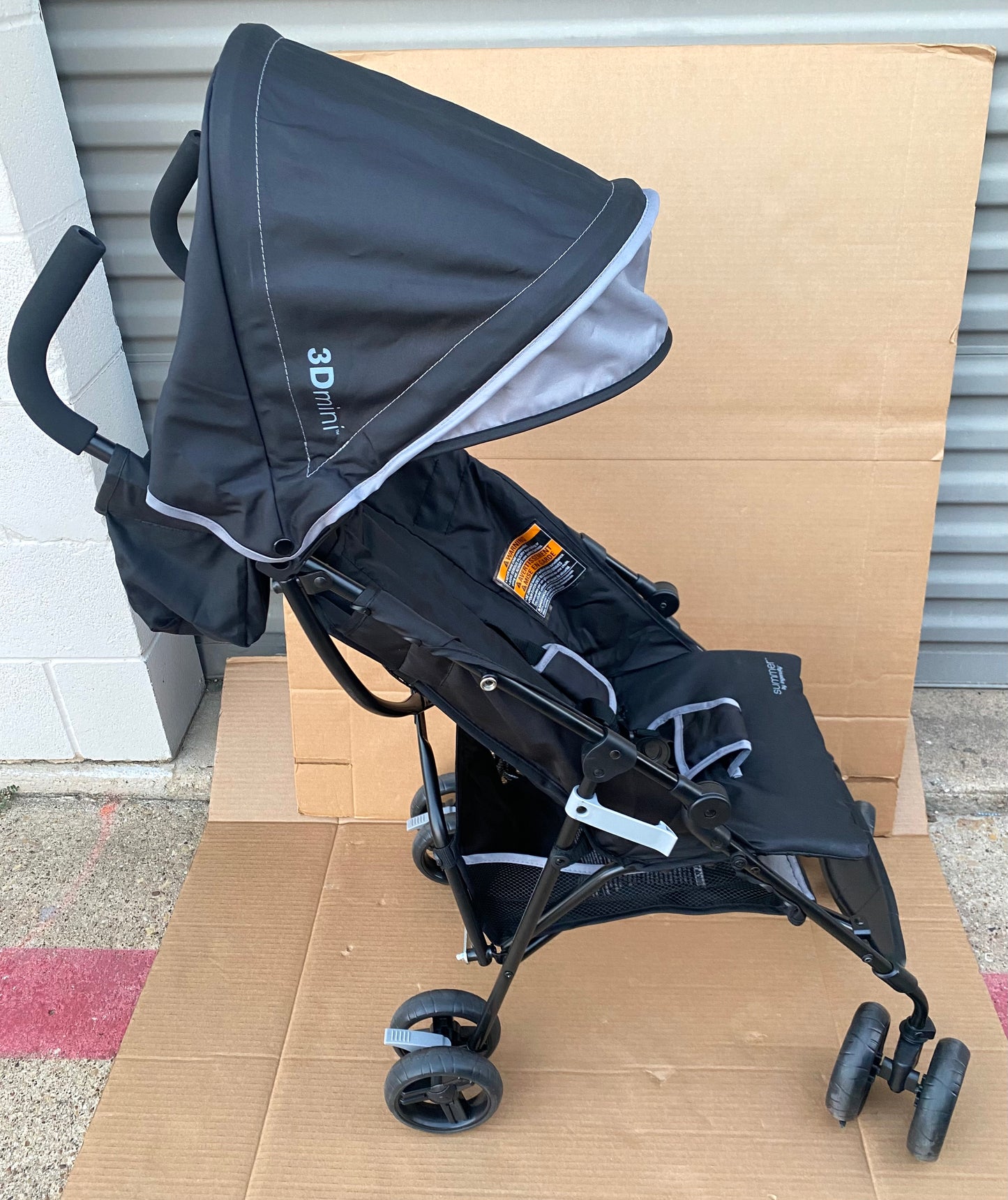 summer By Ingenuity 3D Mini Convenience Stroller, 44" Tall, 32873, Gray - (READ)