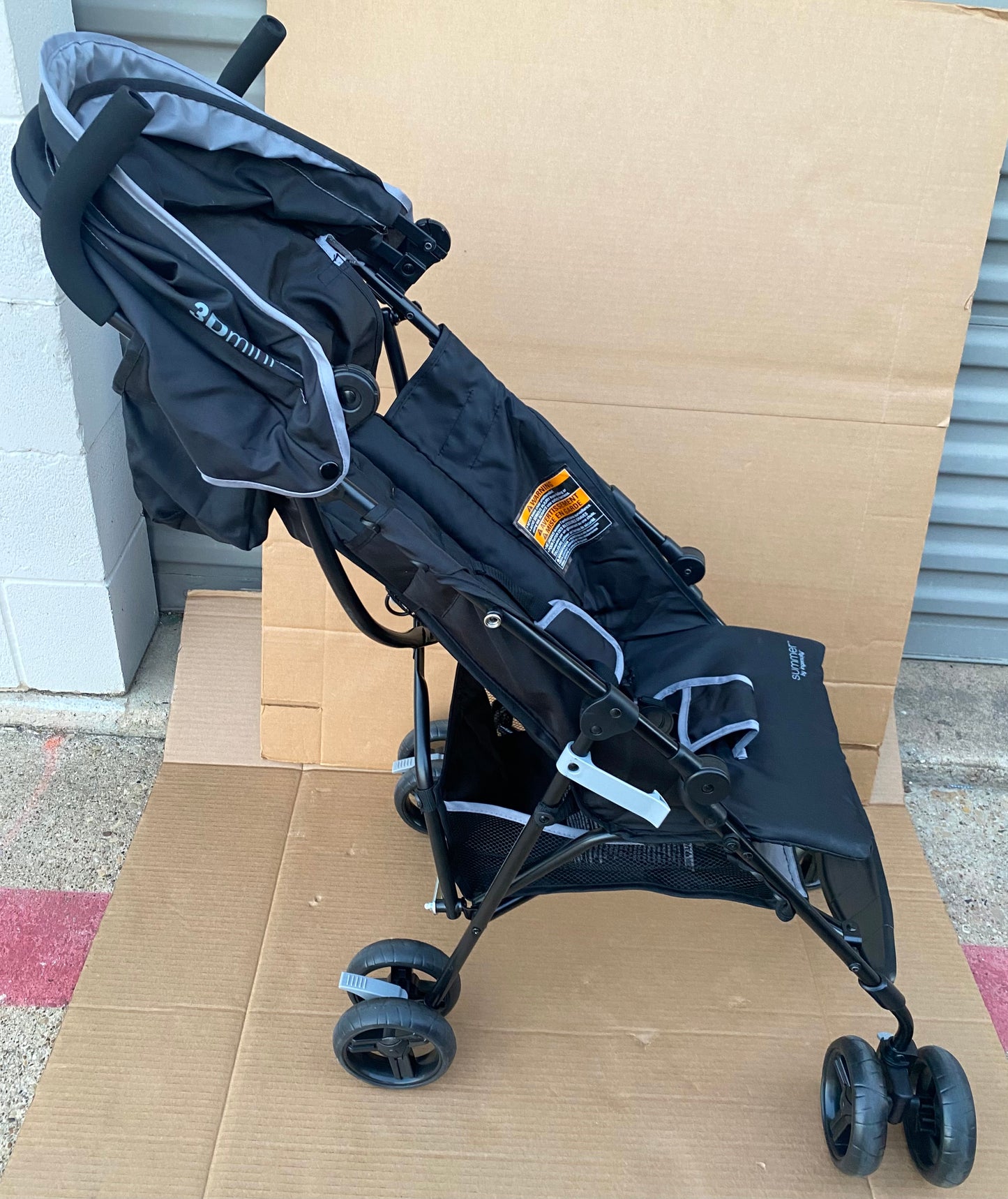 summer By Ingenuity 3D Mini Convenience Stroller, 44" Tall, 32873, Gray - (READ)