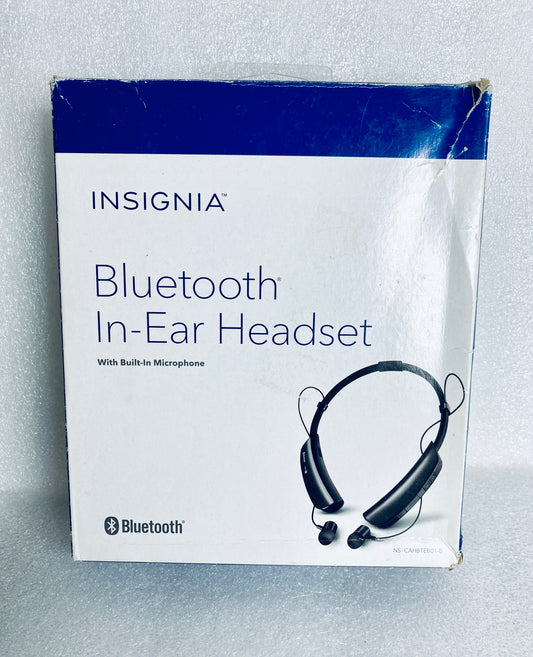 Insignia Wireless Bluetooth In-Ear Headset With Microphone, NS-CAHBTEB01-B