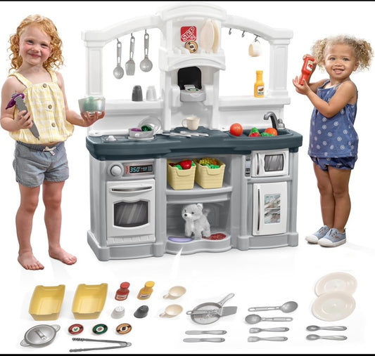 New Other-Step2 Fun With Friends Kids 41" Kitchen Playset Indoor/Outdoor- (READ)
