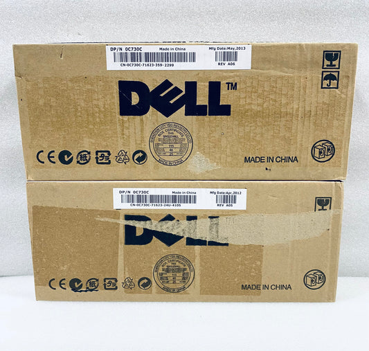 lot Of 2 New - Dell Monitor Sound Bar Multimedia Black Speaker, 0C730C