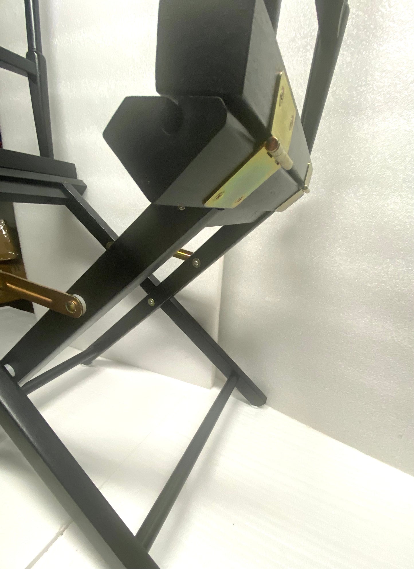 New Open Box - 18" Casual Home Director's Chair, Black Canvas & Wood Frame