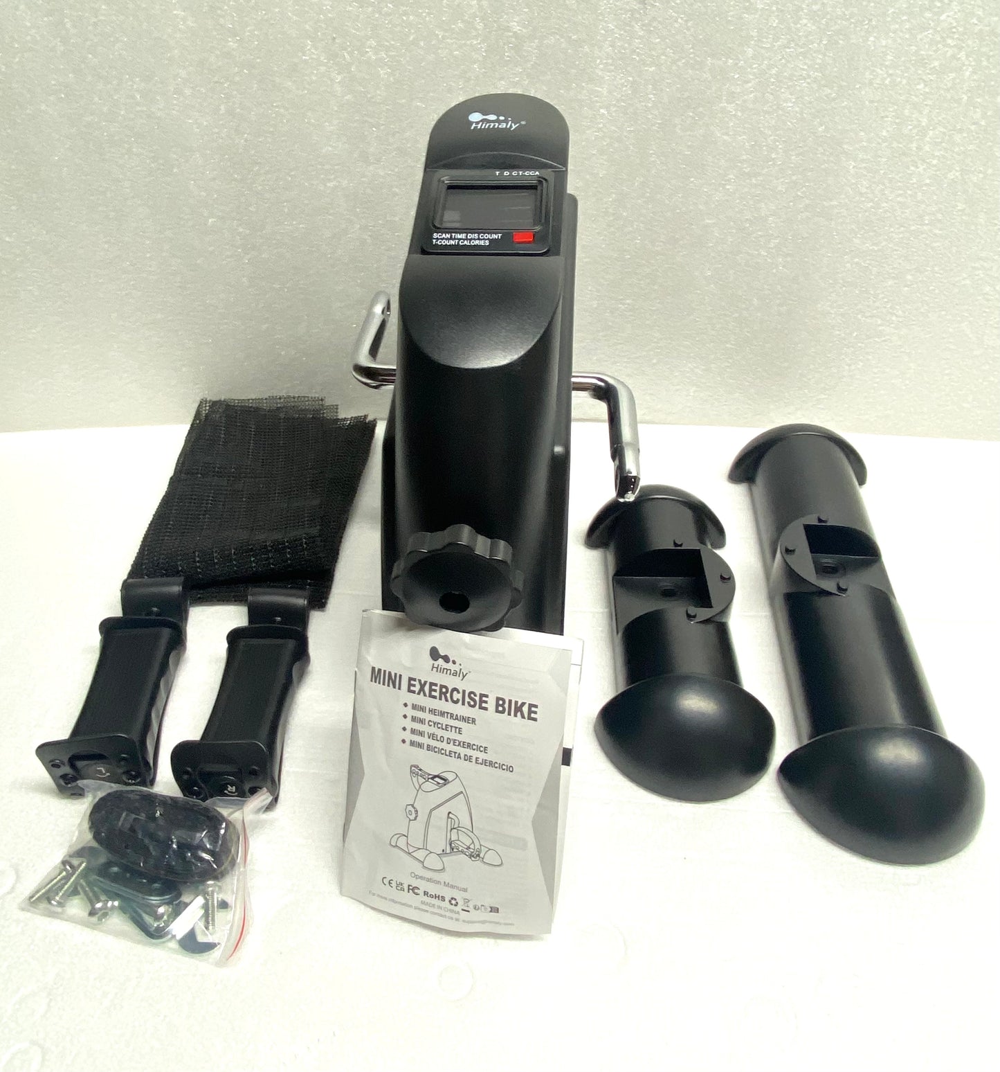 new Other - Himaly Portable Mini Exercise Bike With LCD Screen Display, Black