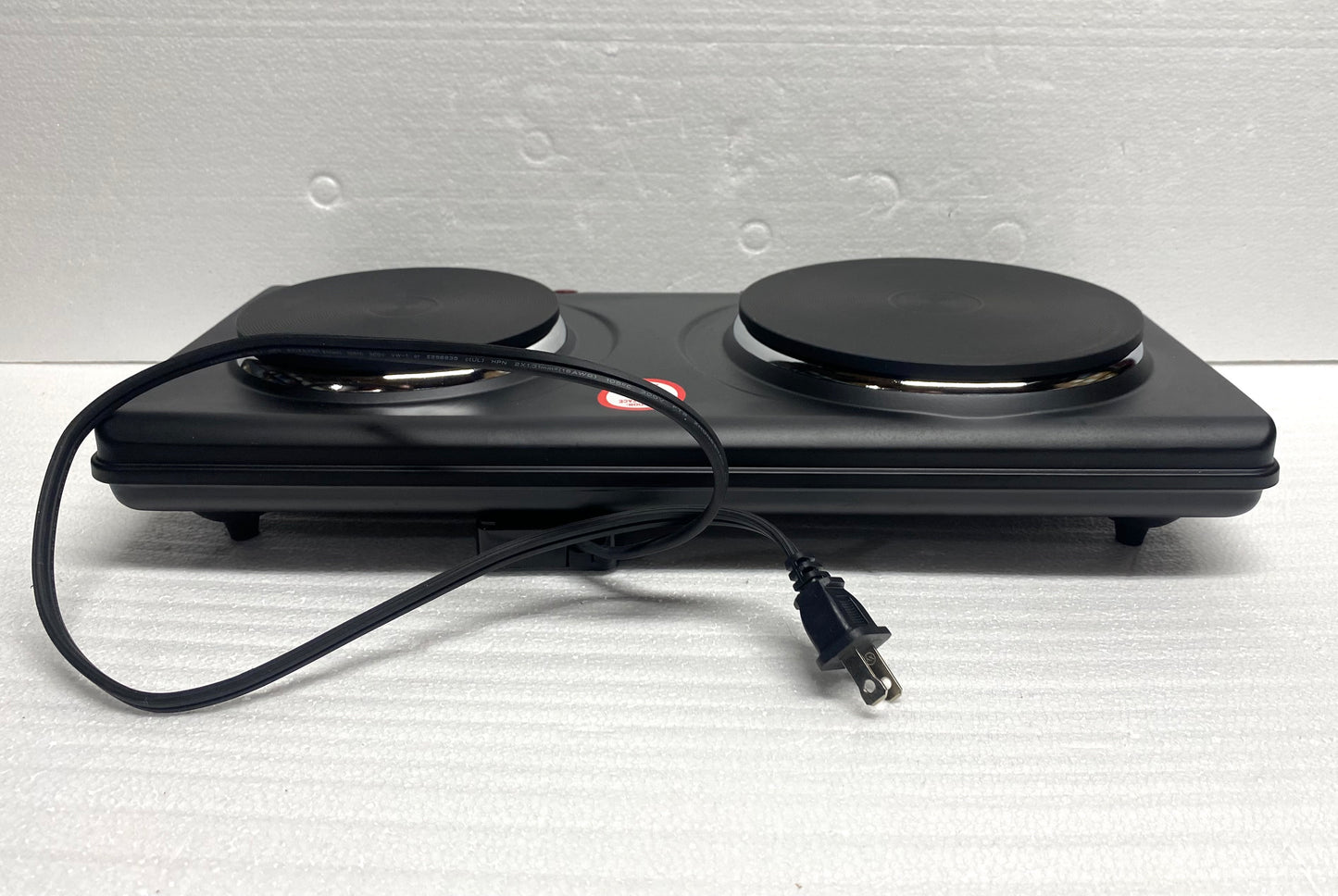 new Other - Elite Gourmet Countertop Double Cast Iron Burner, 1500 Watts, Black