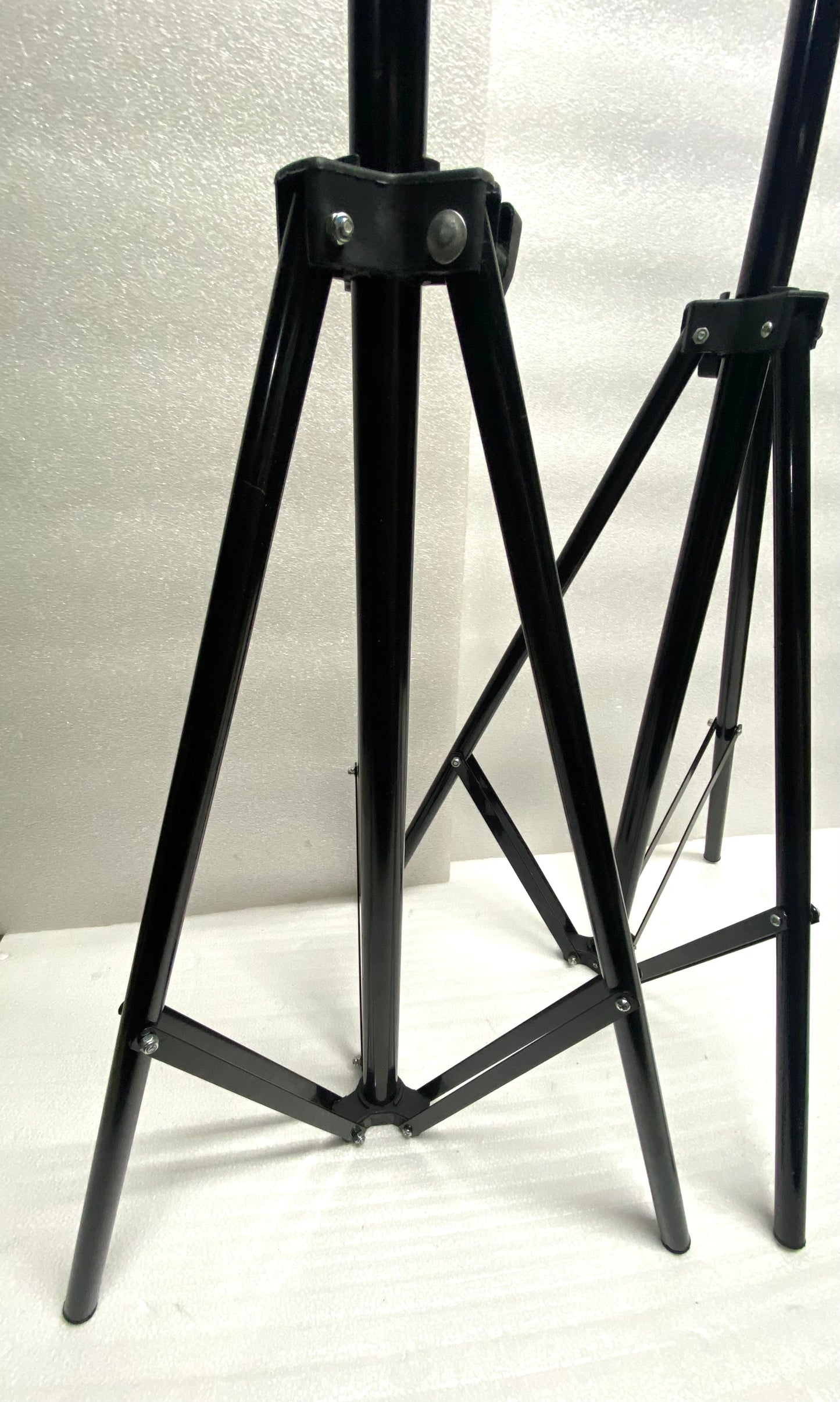 lot Of 2 - Tripod Stands, 43" to 90.5" Tall, Black - (READ)