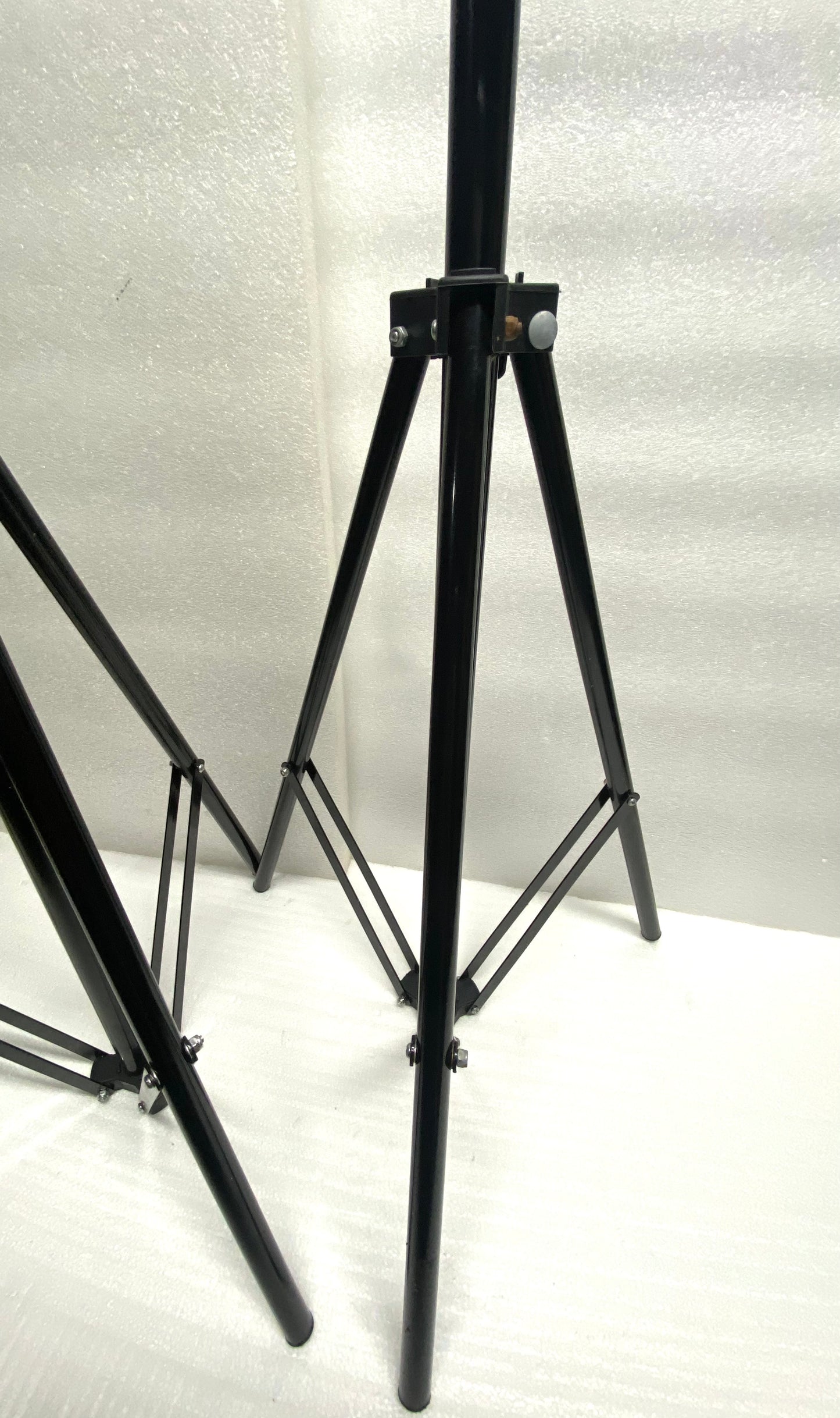 lot Of 2 - Tripod Stands, 43" to 90.5" Tall, Black - (READ)