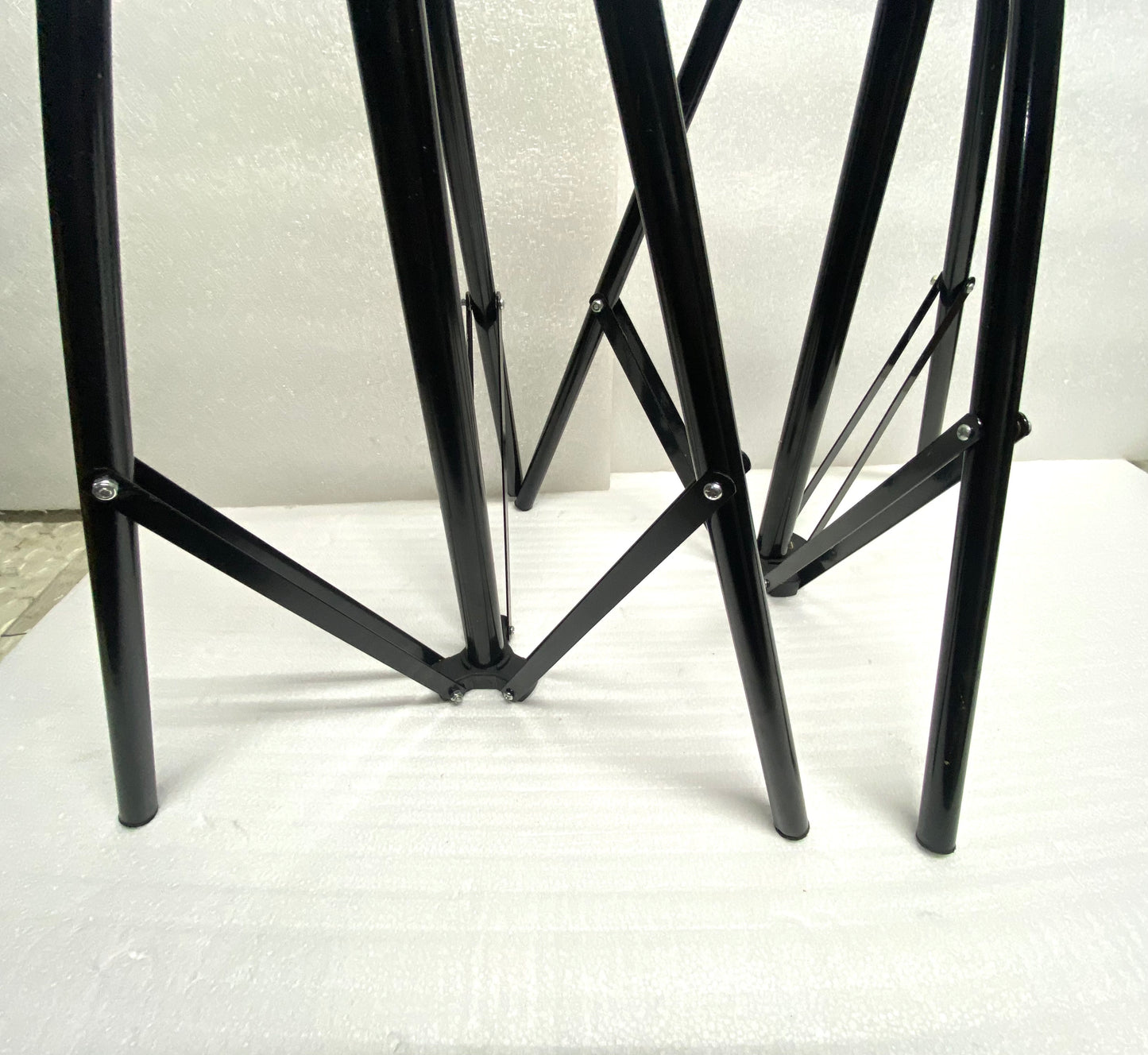 lot Of 2 - Tripod Stands, 43" to 90.5" Tall, Black - (READ)
