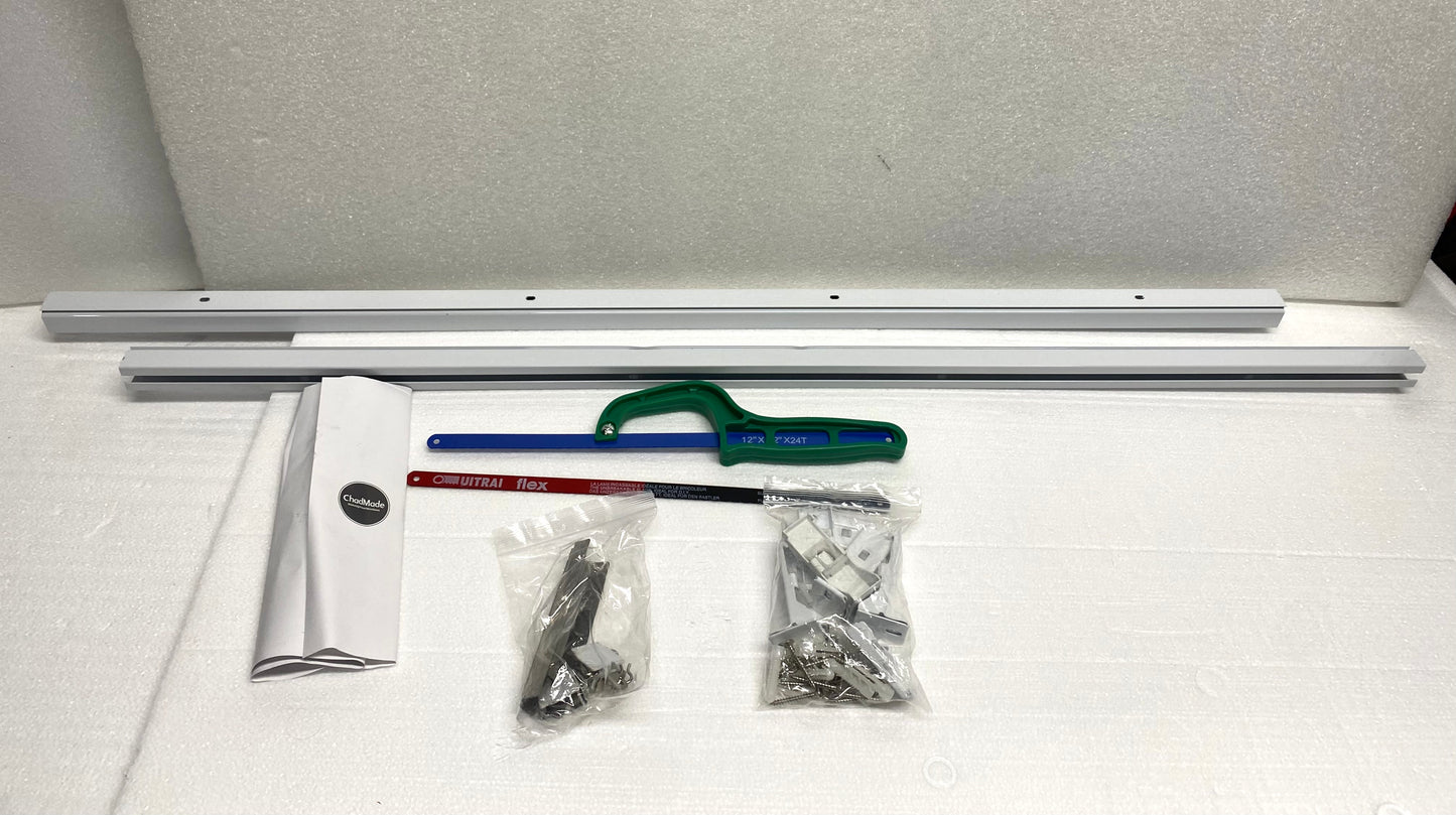 new Other ChadMade Ceiling/Wall Mount 3-6' Curtain Track Kit Rail,White (READ)