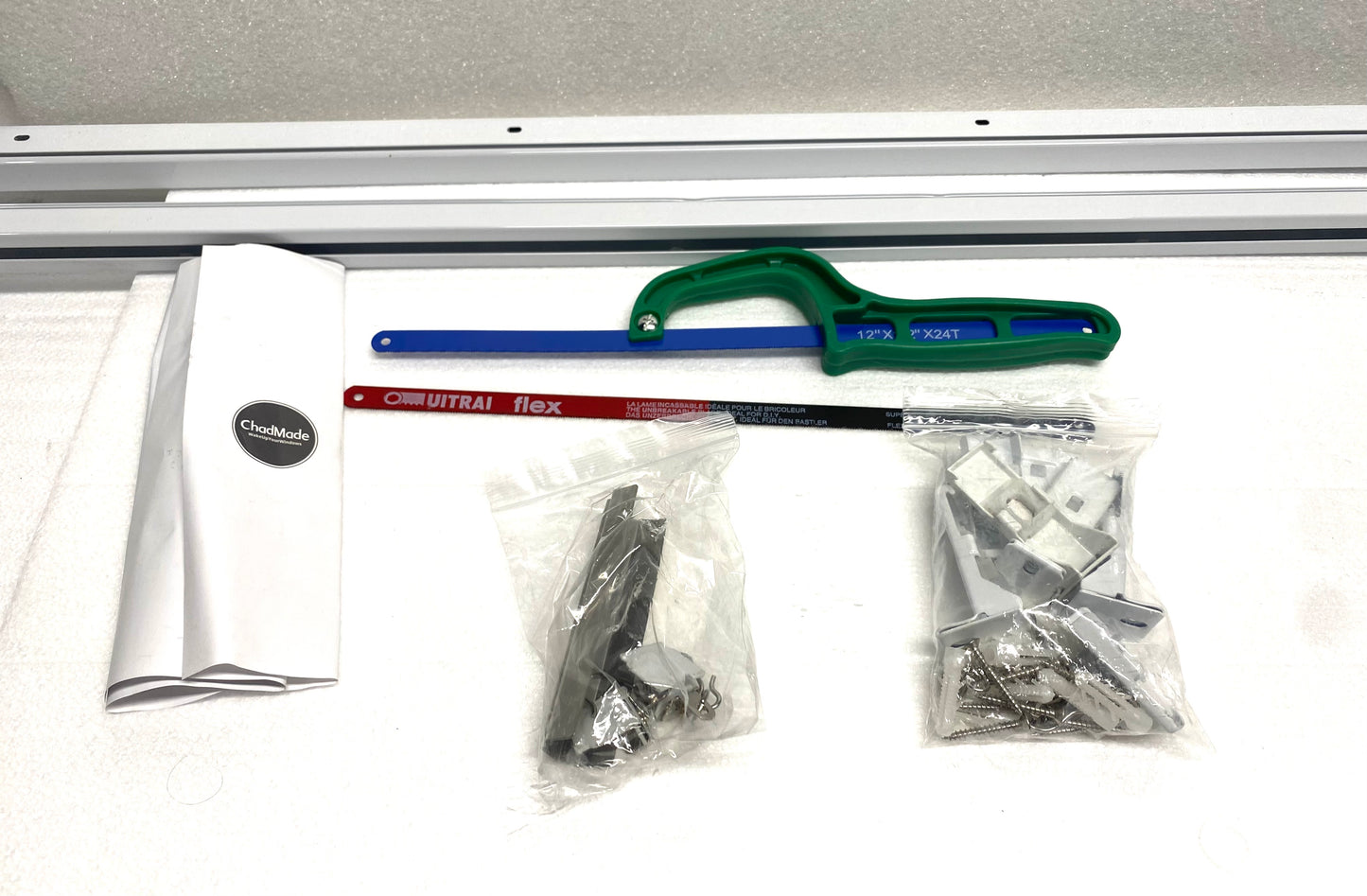 new Other ChadMade Ceiling/Wall Mount 3-6' Curtain Track Kit Rail,White (READ)