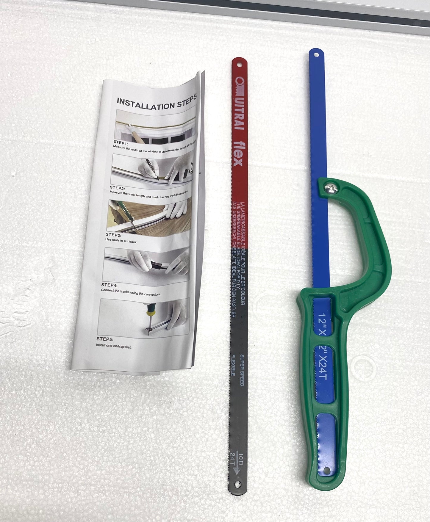 new Other ChadMade Ceiling/Wall Mount 3-6' Curtain Track Kit Rail,White (READ)