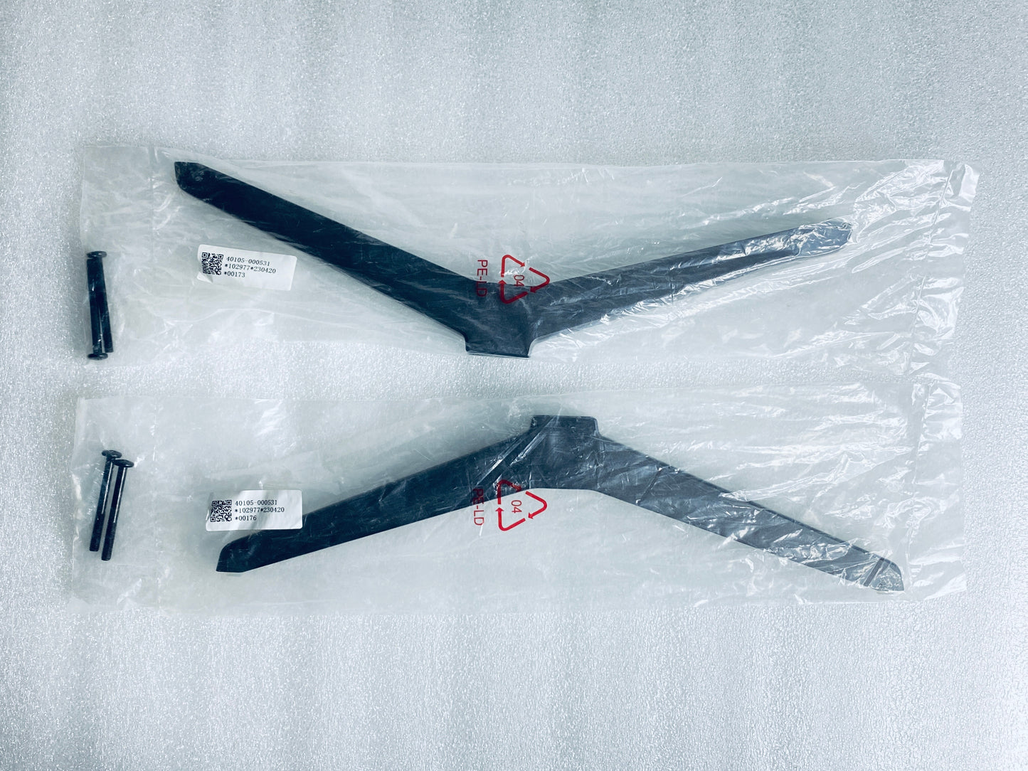 new - TV Legs/Stand 40105-000531, Dark Grey