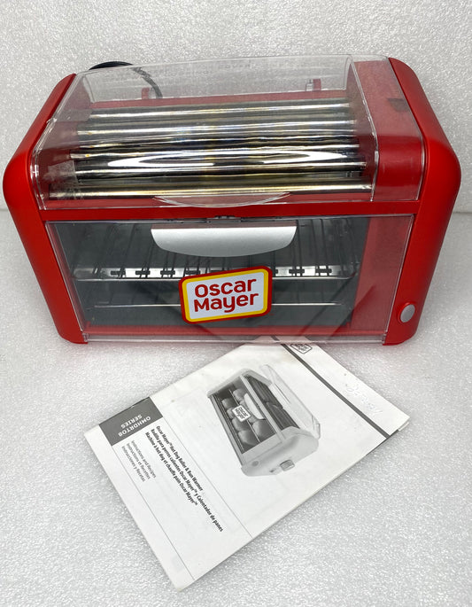 oscar Mayer Hot Dog Roller & Bun Warmer, 15" x 9" x 8", 0MHDRT08RD, Red - (READ)