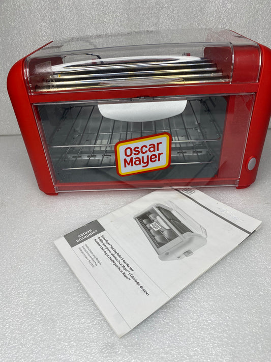 oscar Mayer Hot Dog Roller & Bun Warmer, 15" x 9" x 8", 0MHDRT08RD, Red - (READ)