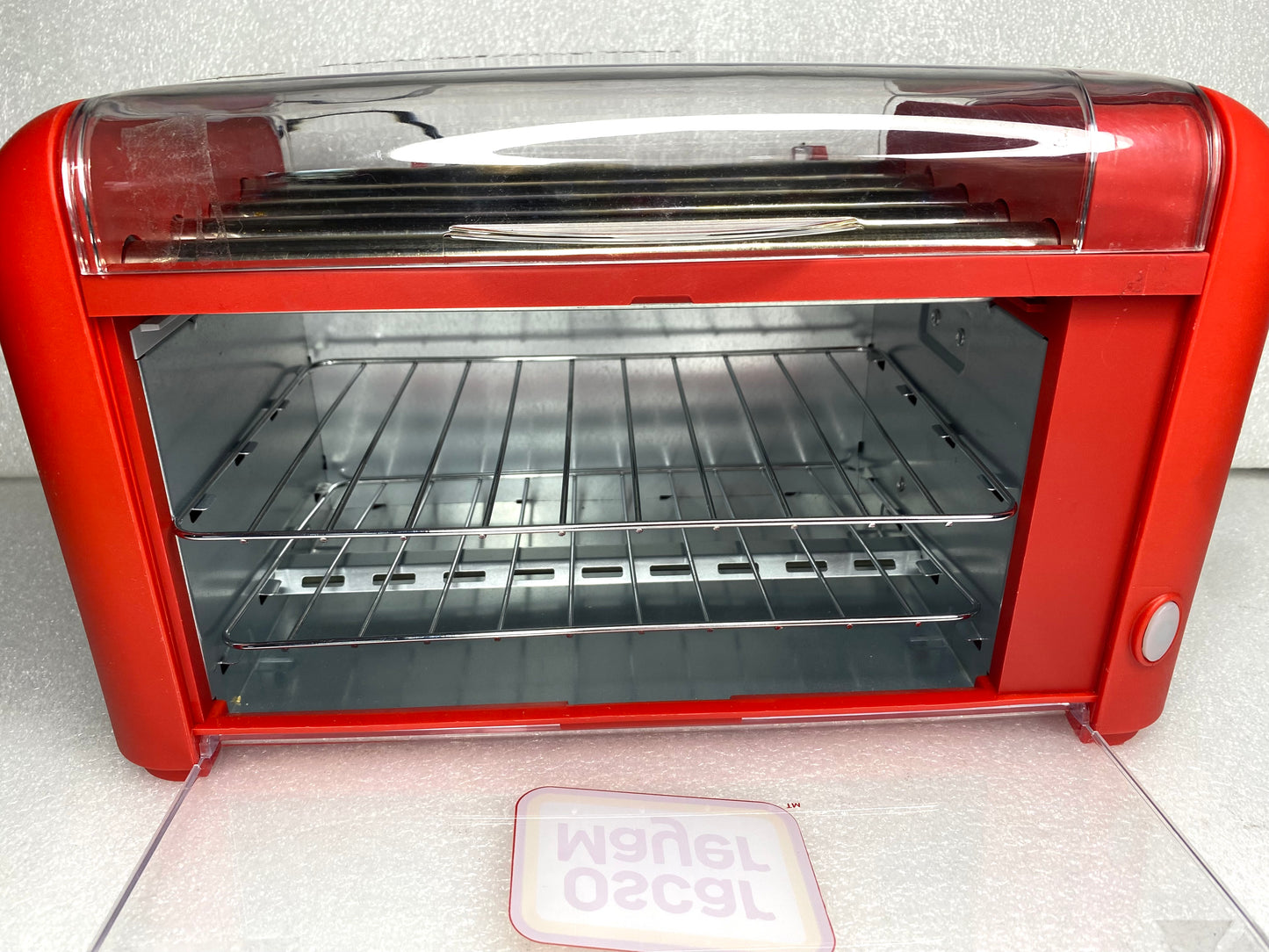 oscar Mayer Hot Dog Roller & Bun Warmer, 15" x 9" x 8", 0MHDRT08RD, Red - (READ)