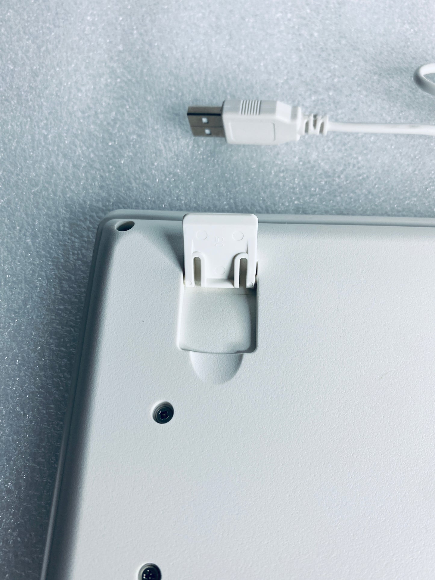 acer White Slim USB Wired Keyboard KB69211 & Mouse - (READ)