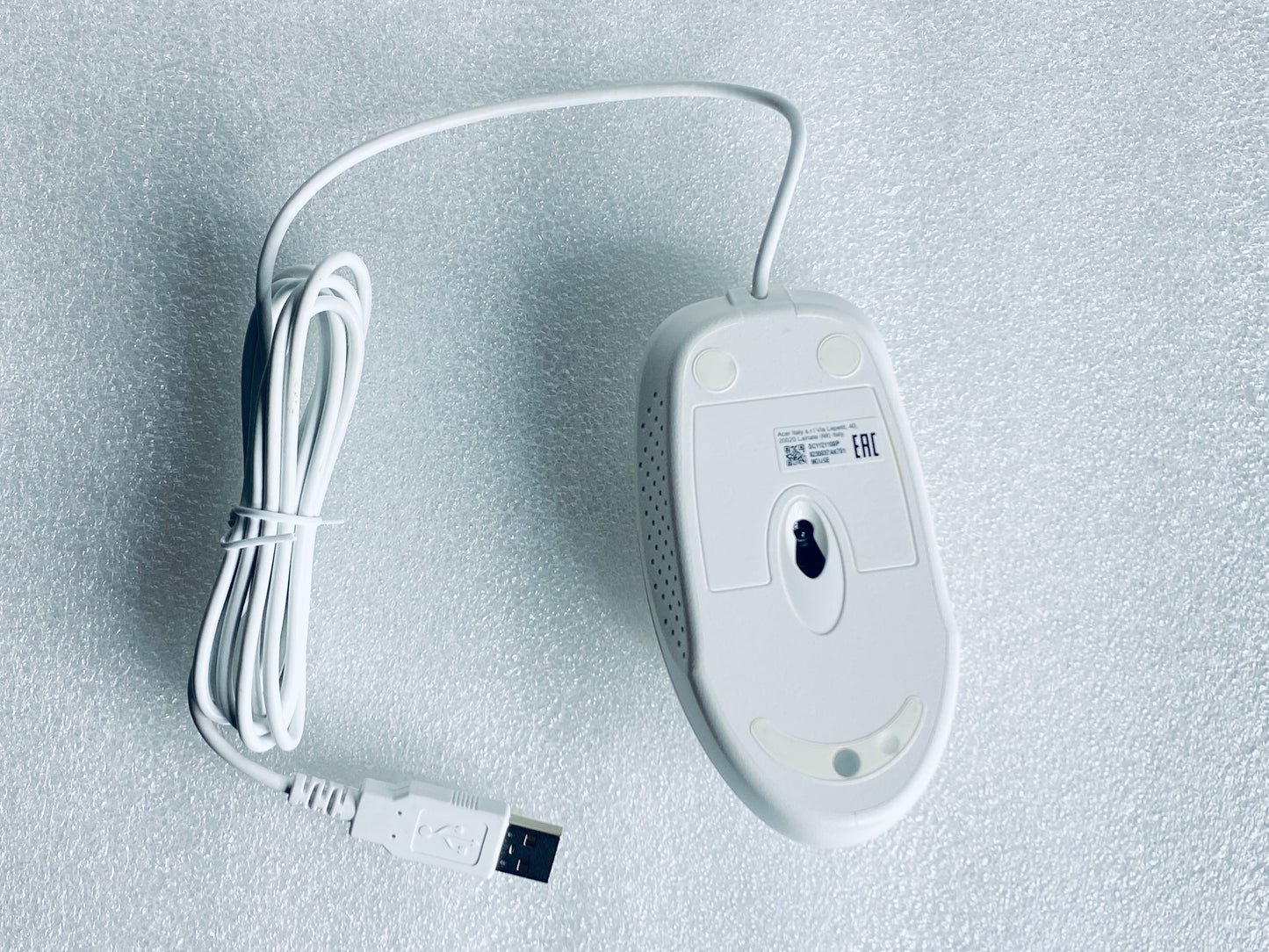 acer White Slim USB Wired Keyboard KB69211 & Mouse - (READ)