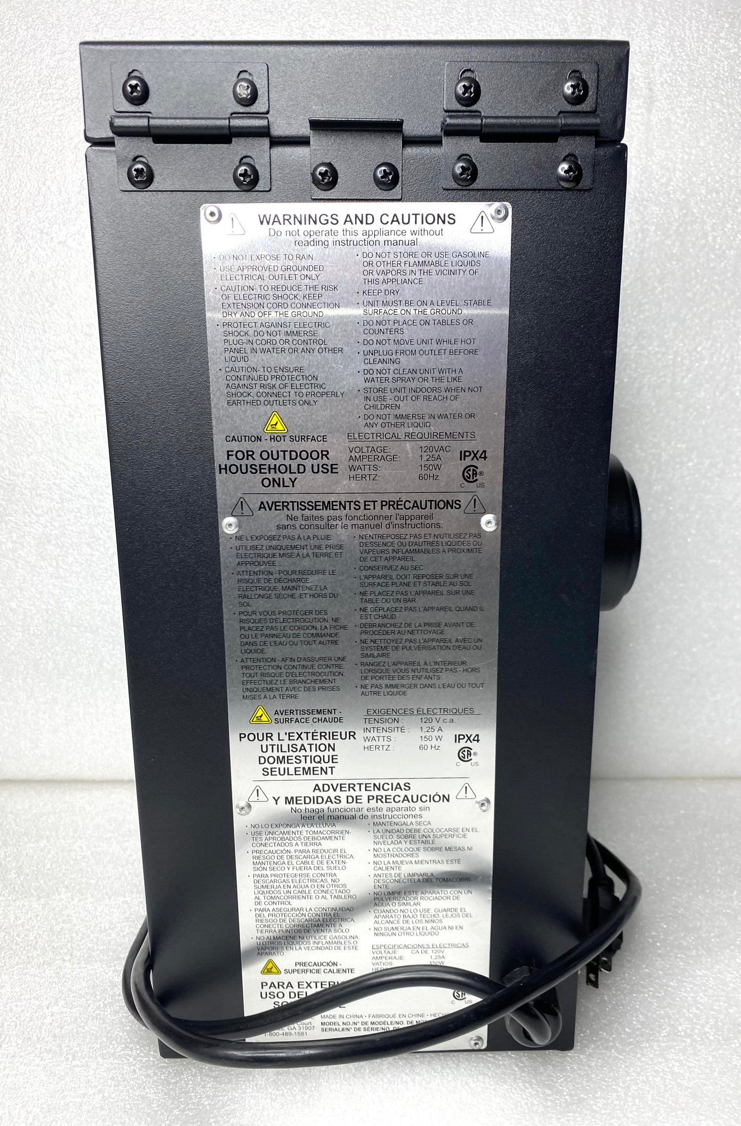 new other Masterbuilt Slow & Cold Smoker Attachment W/Ash Tray, Black - (READ)