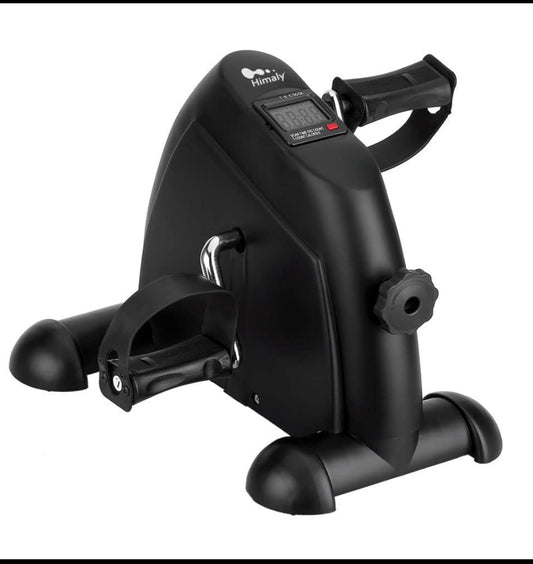 new Open Box - Himaly Portable Mini Exercise Bike With LCD Screen Display, Black