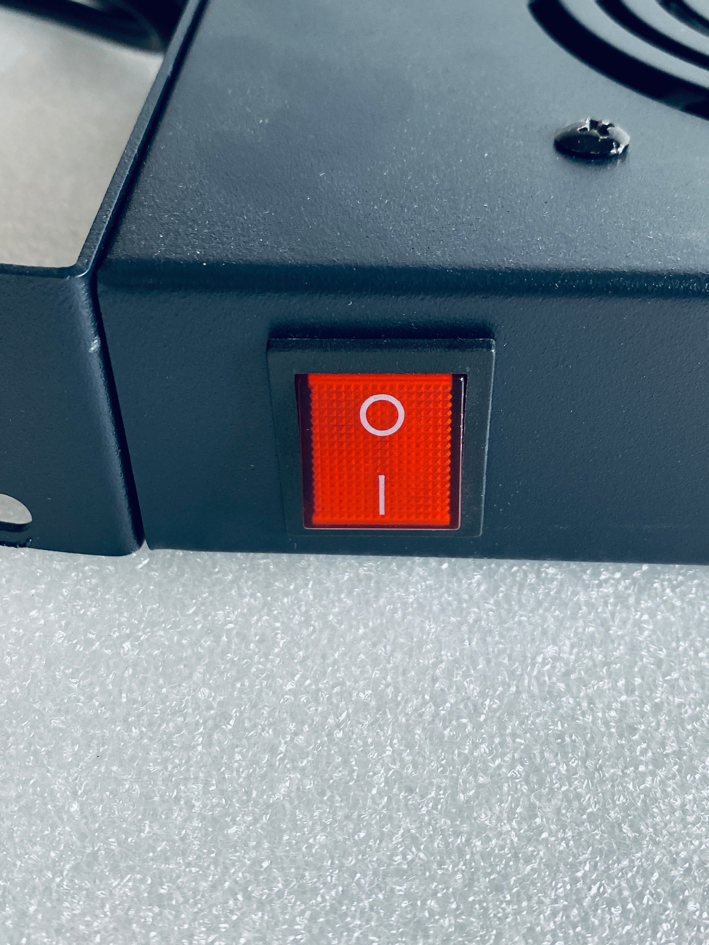 NavePoint Rack Cabinet Mounted Server Cooling System With 2 Fans, Black - (READ)