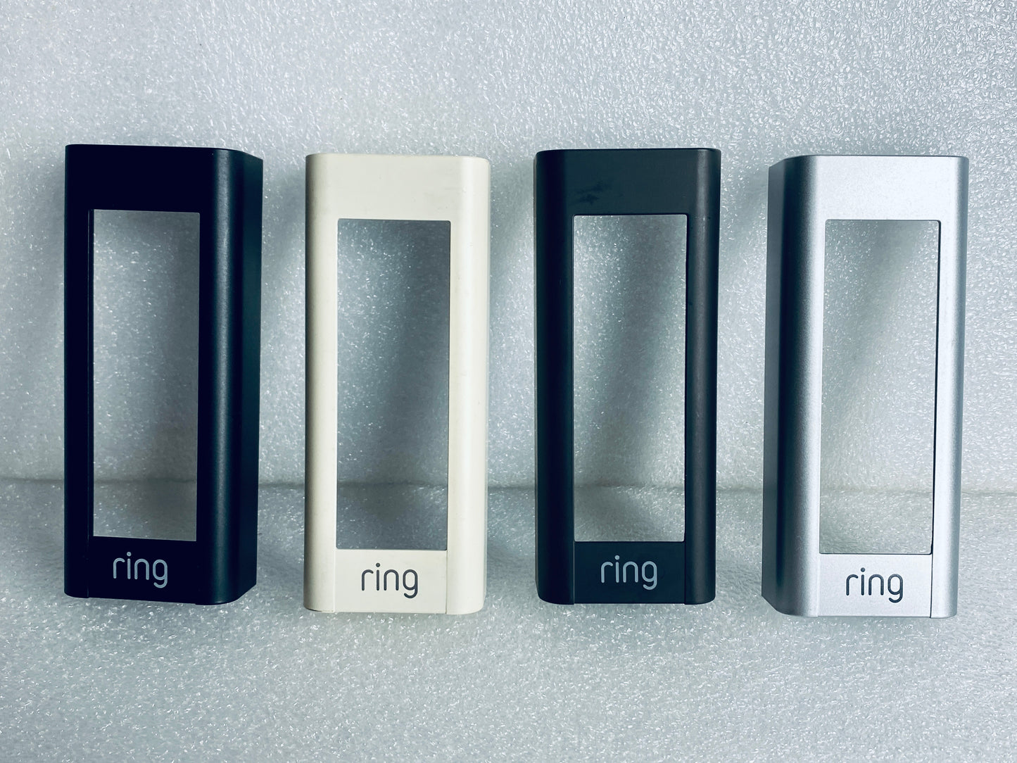 lot Of 4 - Ring Video Doorbell Pro Interchangeable Faceplates, Multiple Colors