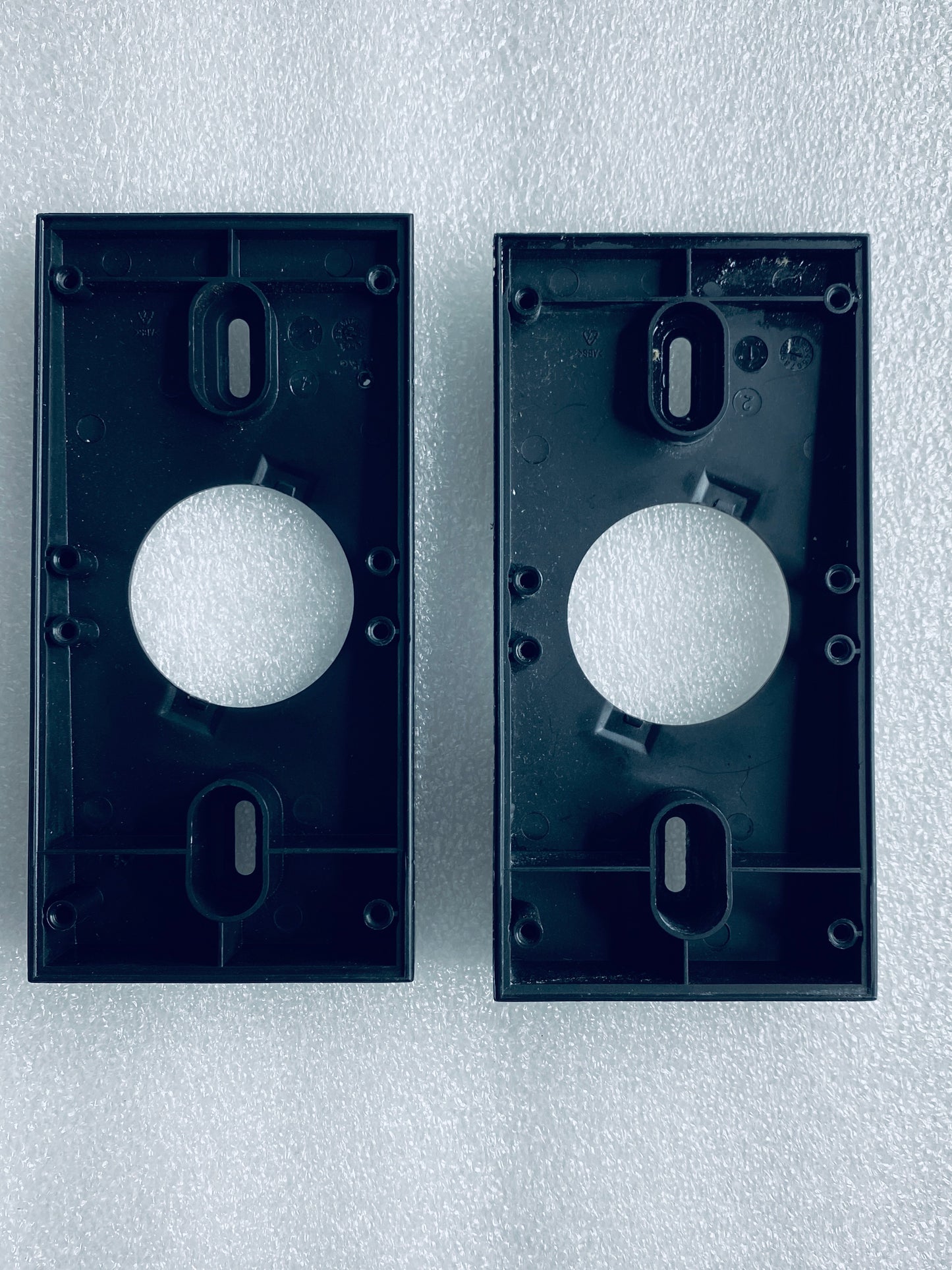 lot Of 2 - Ring Video Doorbell 2nd Generation Wedge Mounts, Black - (READ)