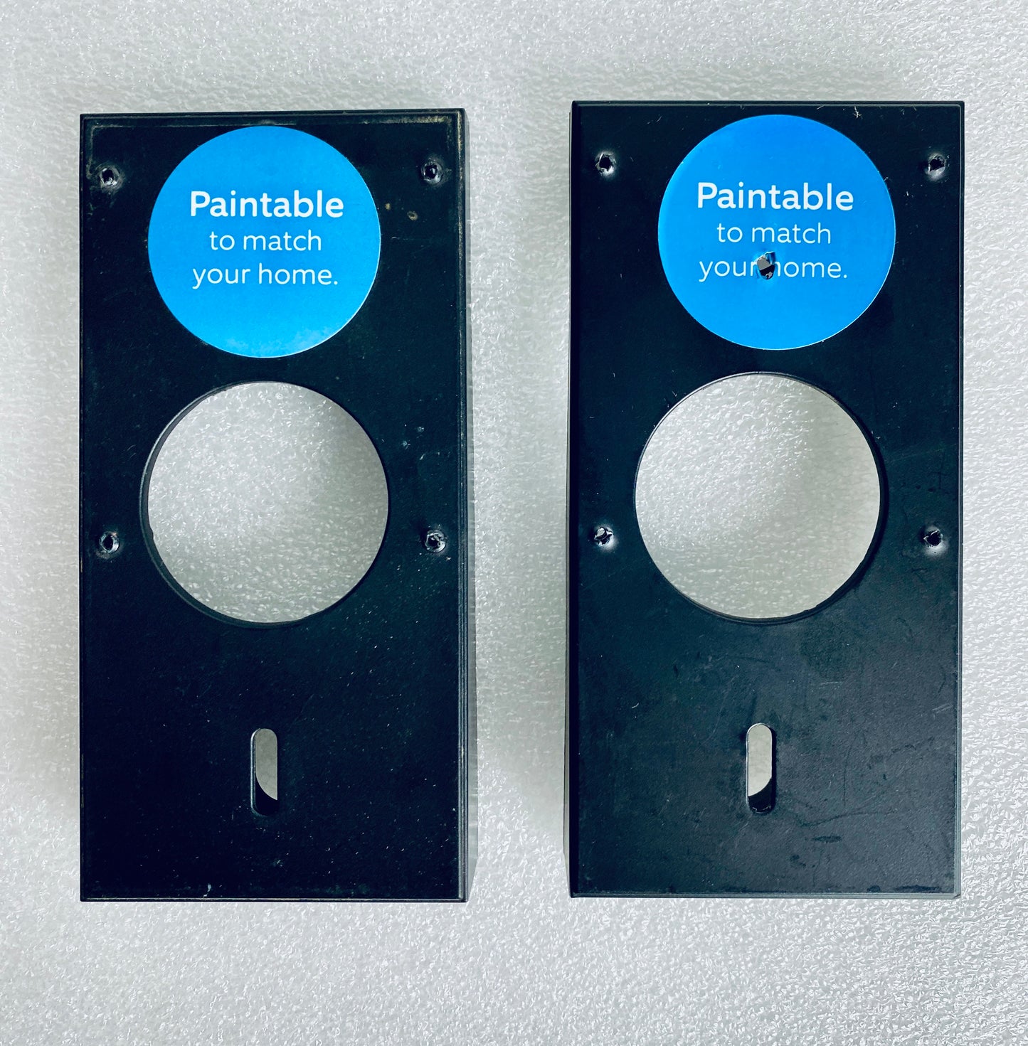 lot Of 2 - Ring Video Doorbell 2nd Generation Black Wedge Mounts - (READ)