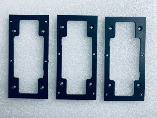 lot Of 3 - Ring Video Doorbell 2nd Generation Black Back Mounts