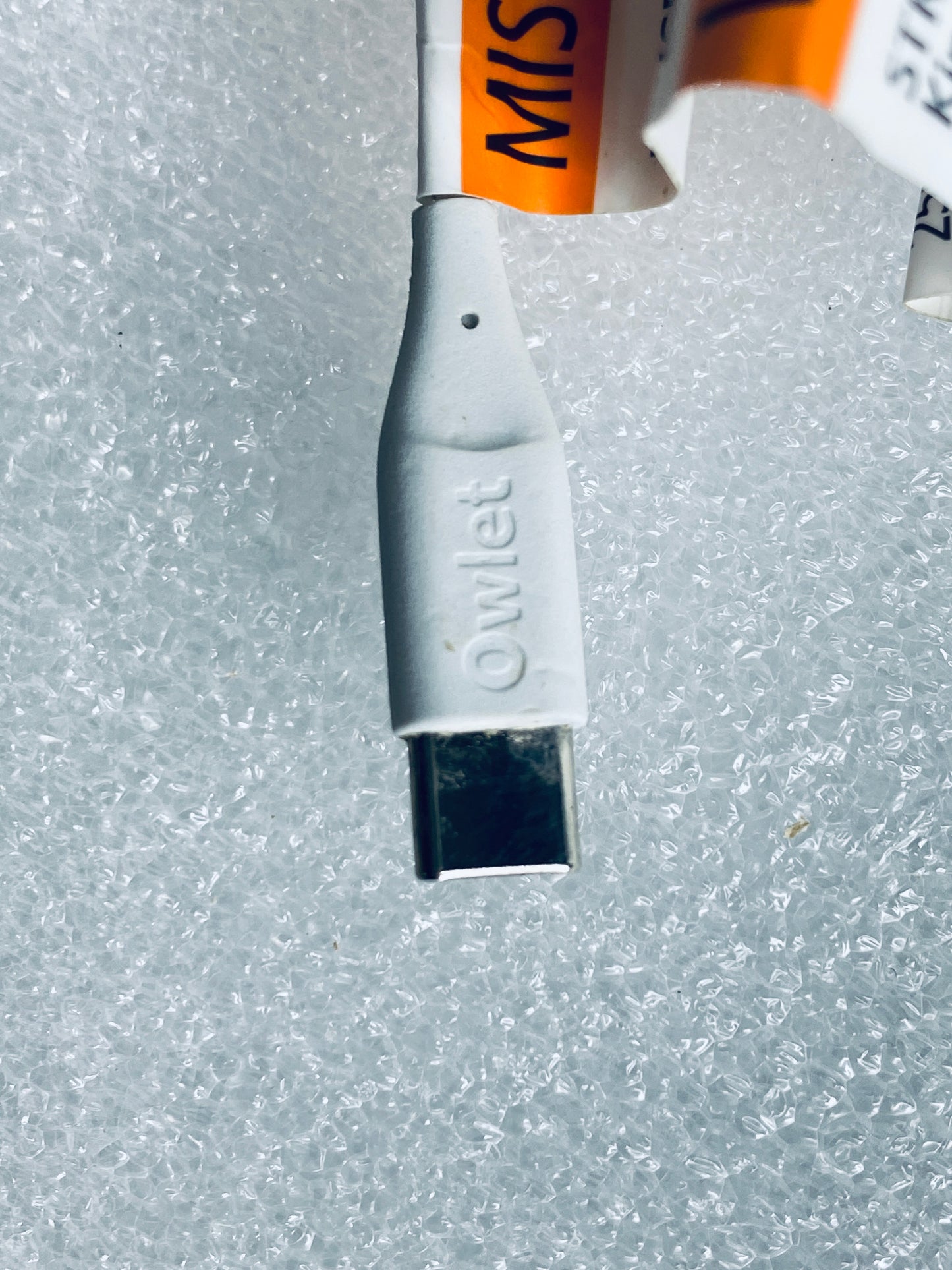 owlet Dream Smart Sock 3 USB To USB-C White Charging Cord/Cable - (READ)