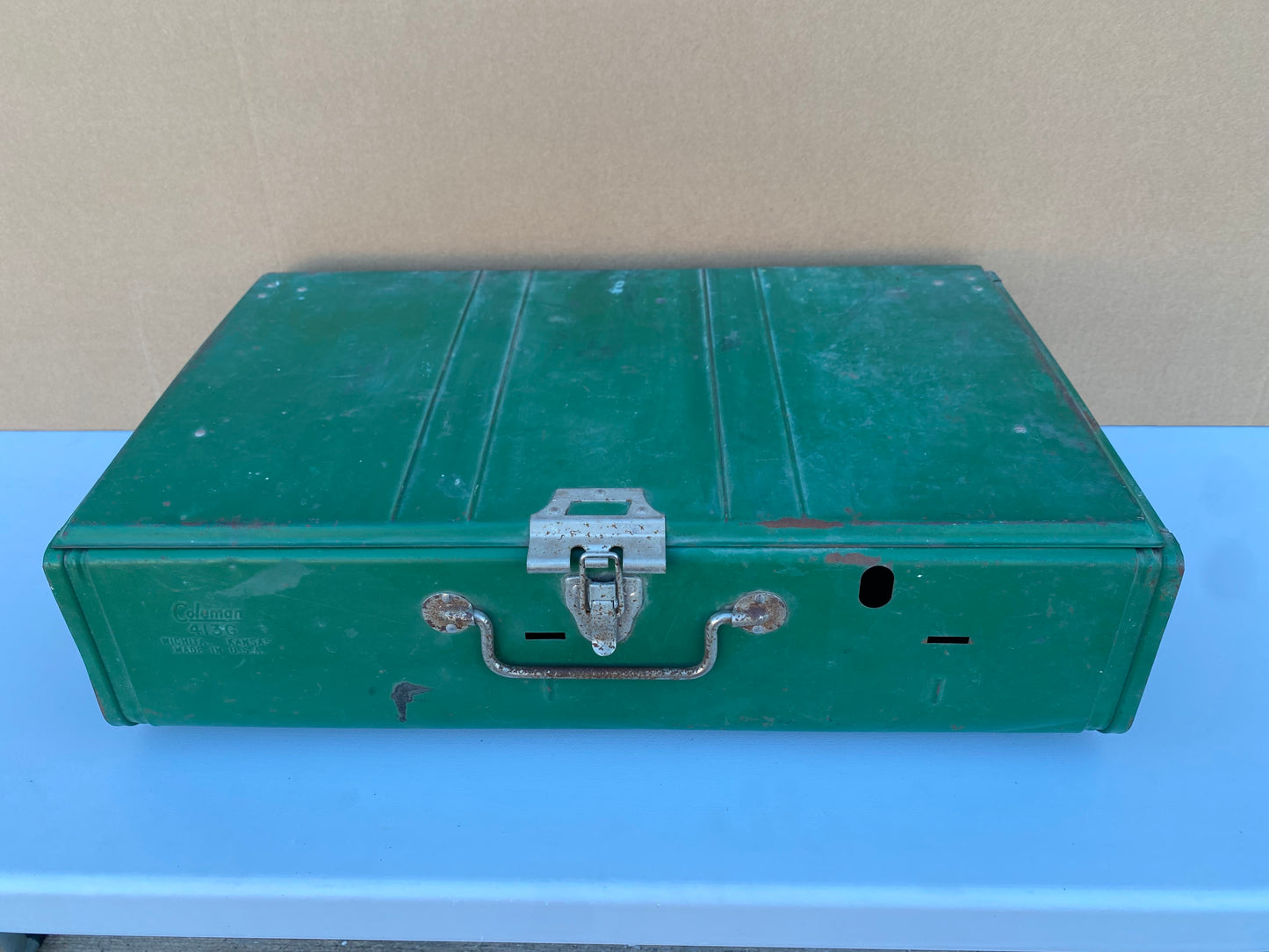 #128 - Coleman Classic Propane Gas Coming Stove 2-Burner - (IN CONDITION AS SHOWN)