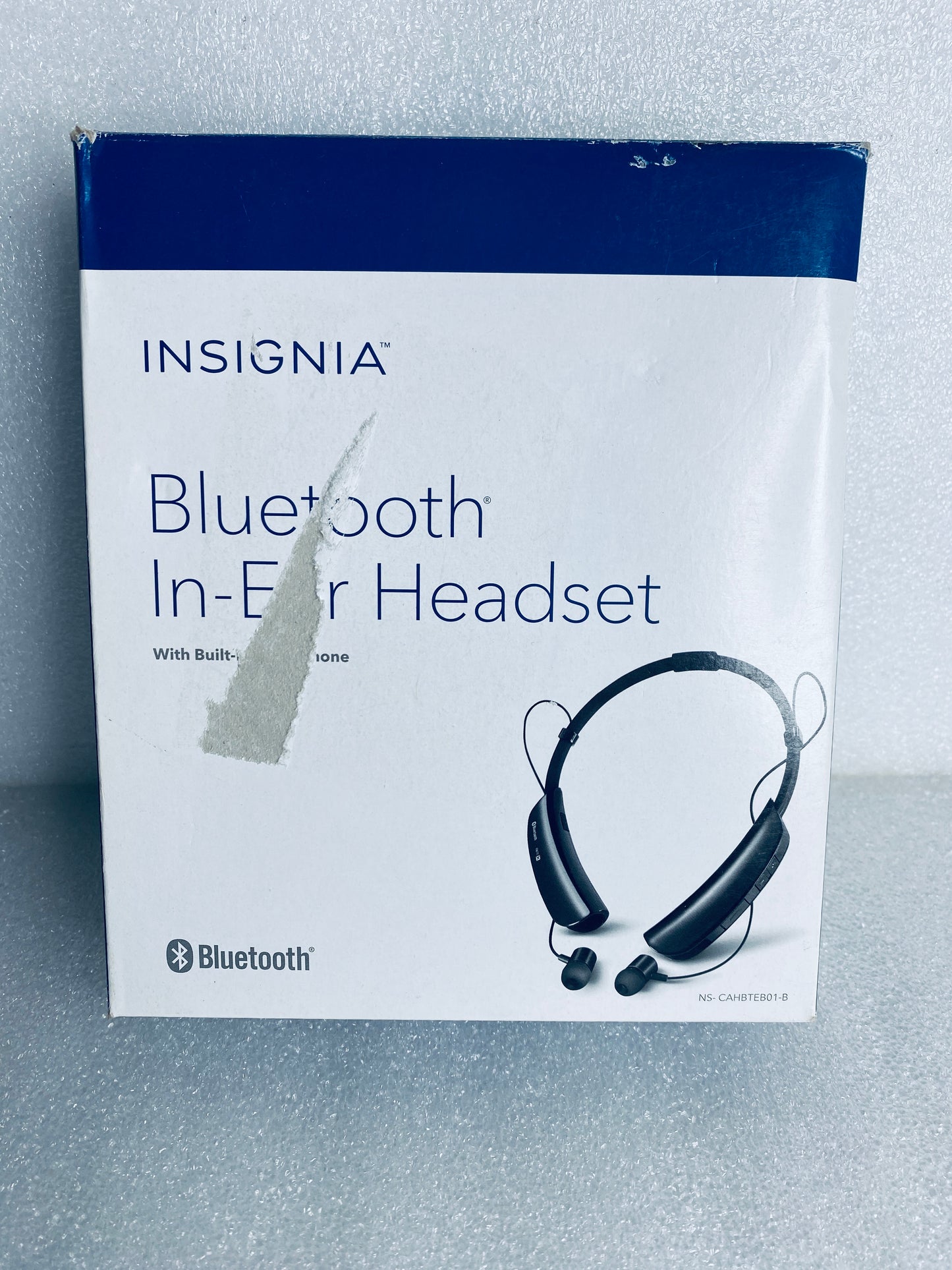 Insignia NS-CAHBTEB01-B Wireless Bluetooth In-Ear Headset W/ Microphone