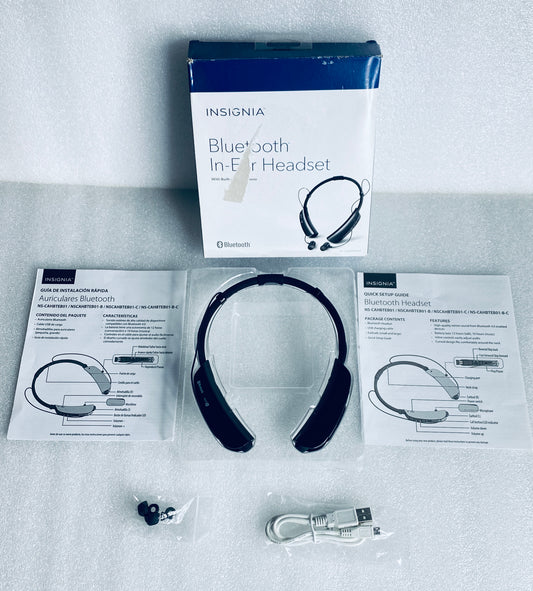 Insignia NS-CAHBTEB01-B Wireless Bluetooth In-Ear Headset W/ Microphone