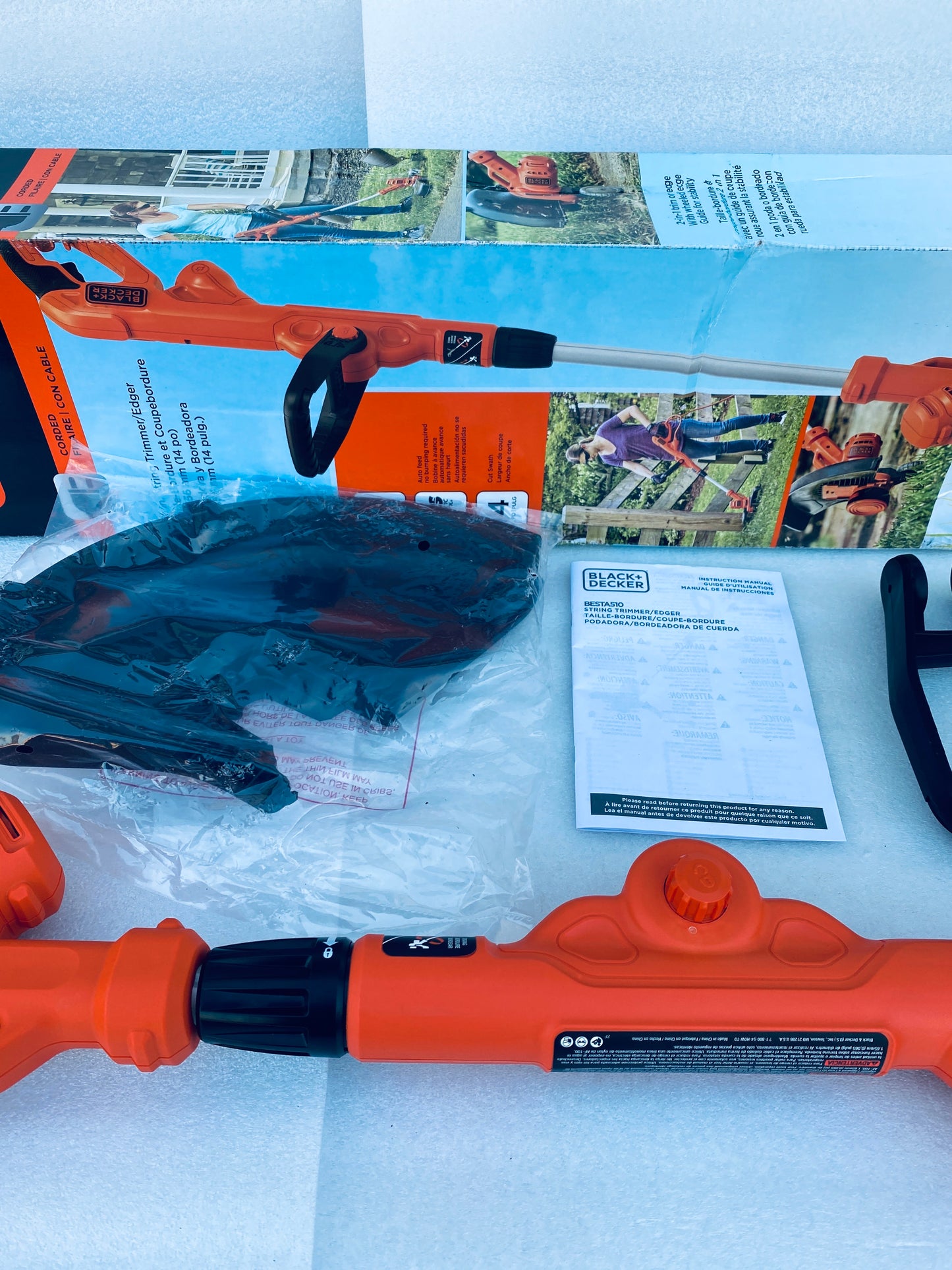 New Other - BLACK+DECKER 14” String Trimmer W/ Auto Feed, 6.5-Amp, BESTA510