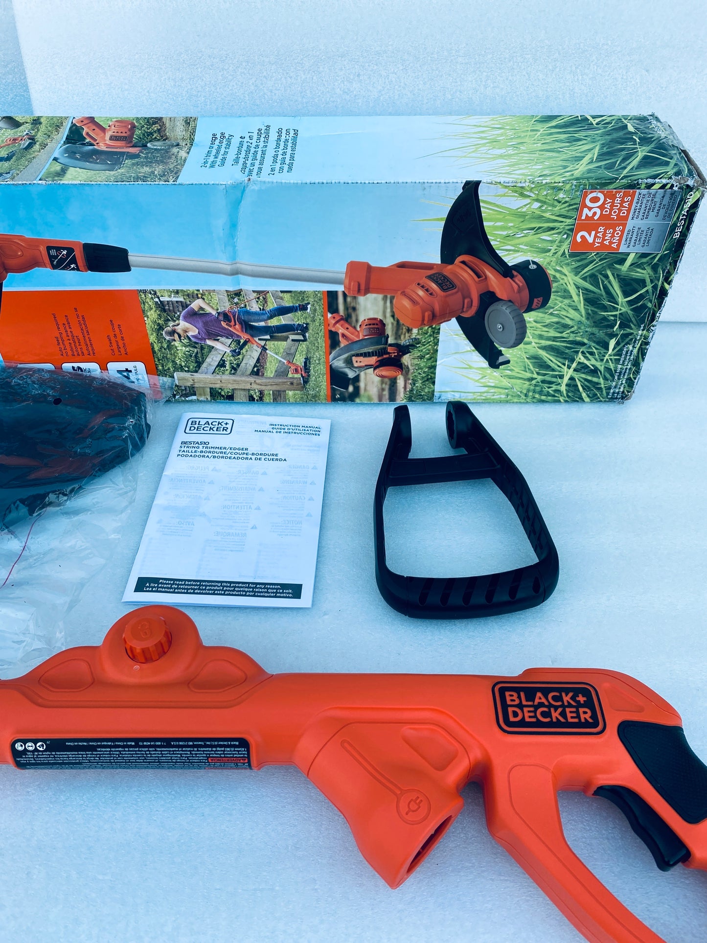 New Other - BLACK+DECKER 14” String Trimmer W/ Auto Feed, 6.5-Amp, BESTA510