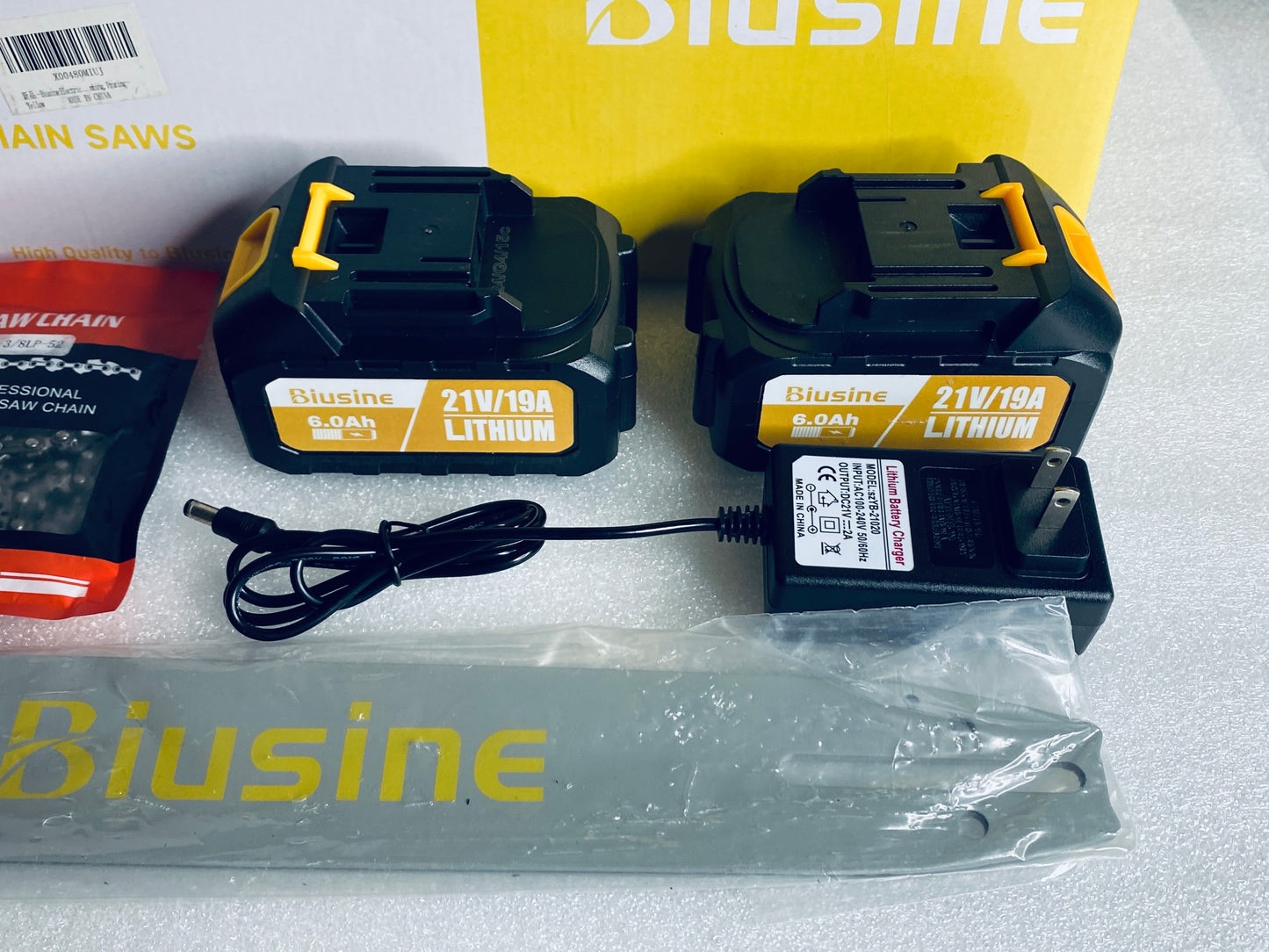 New Other - Biusine 14” Cordless Chainsaw With (2) 21V Batteries & Charger