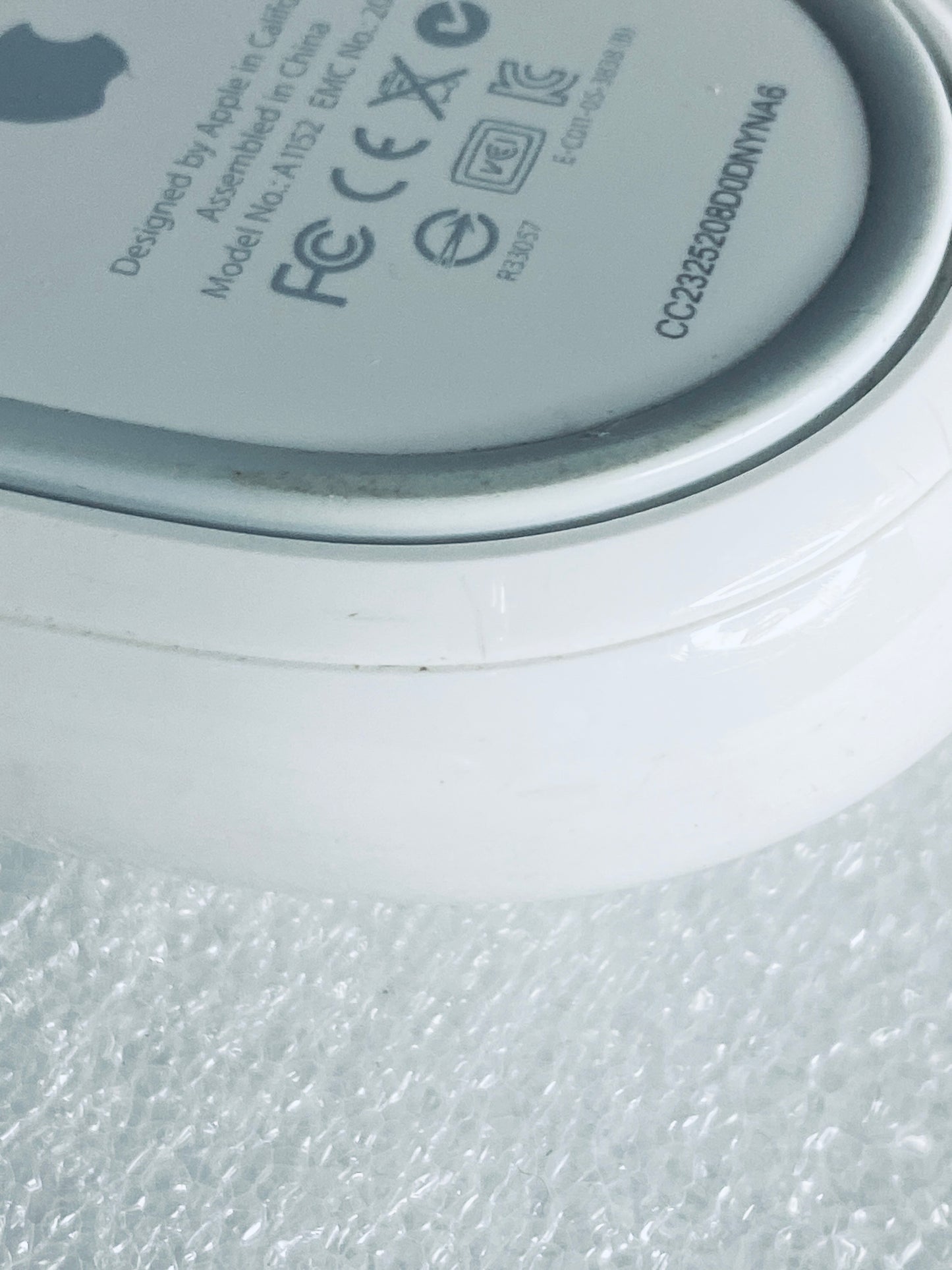 lot Of 2 - Apple Wired White USB Mighty/Optical Mouse, A1152