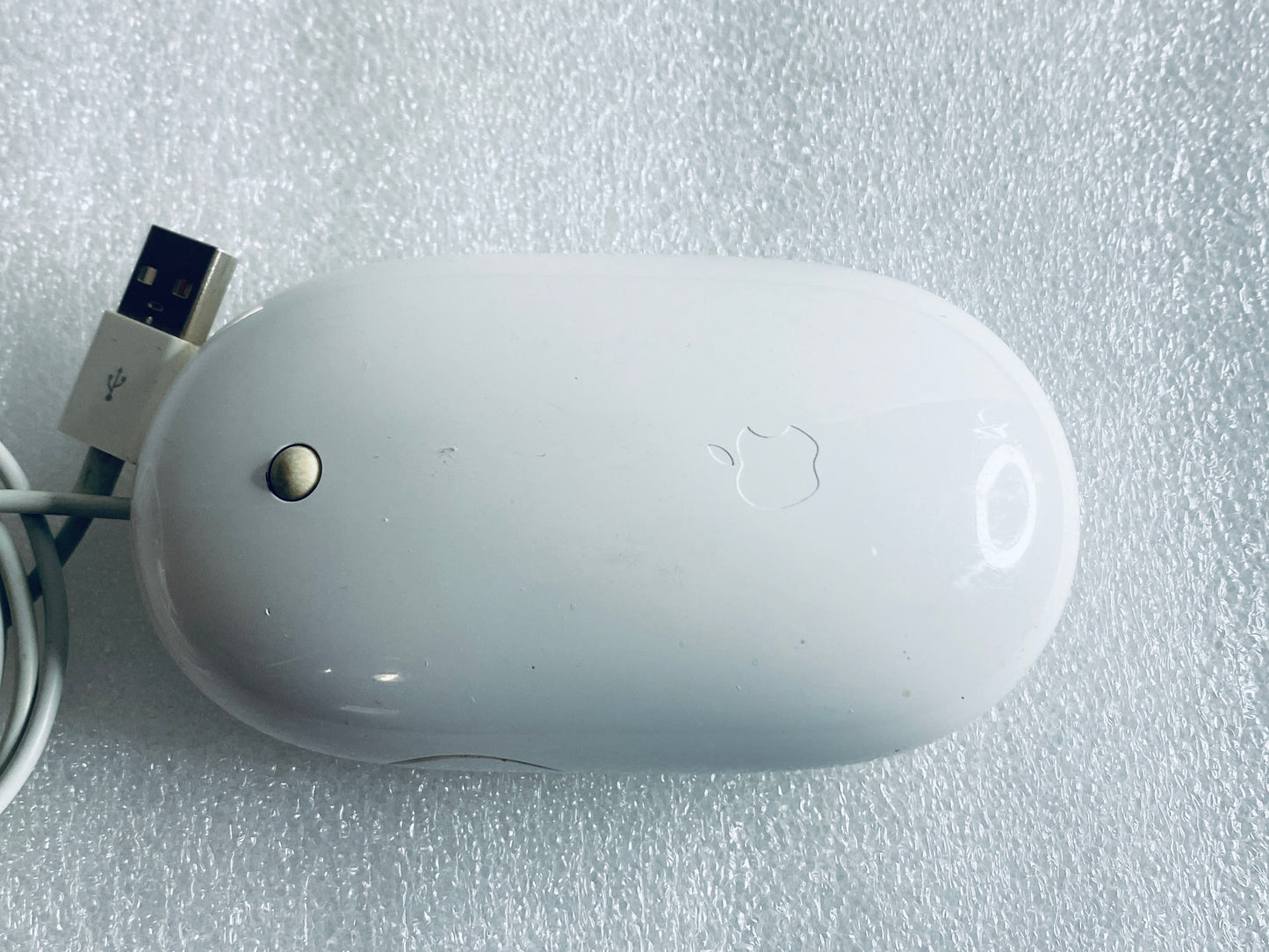 lot Of 2 - Apple White Wired USB Mighty/Optical Mouse, A1152