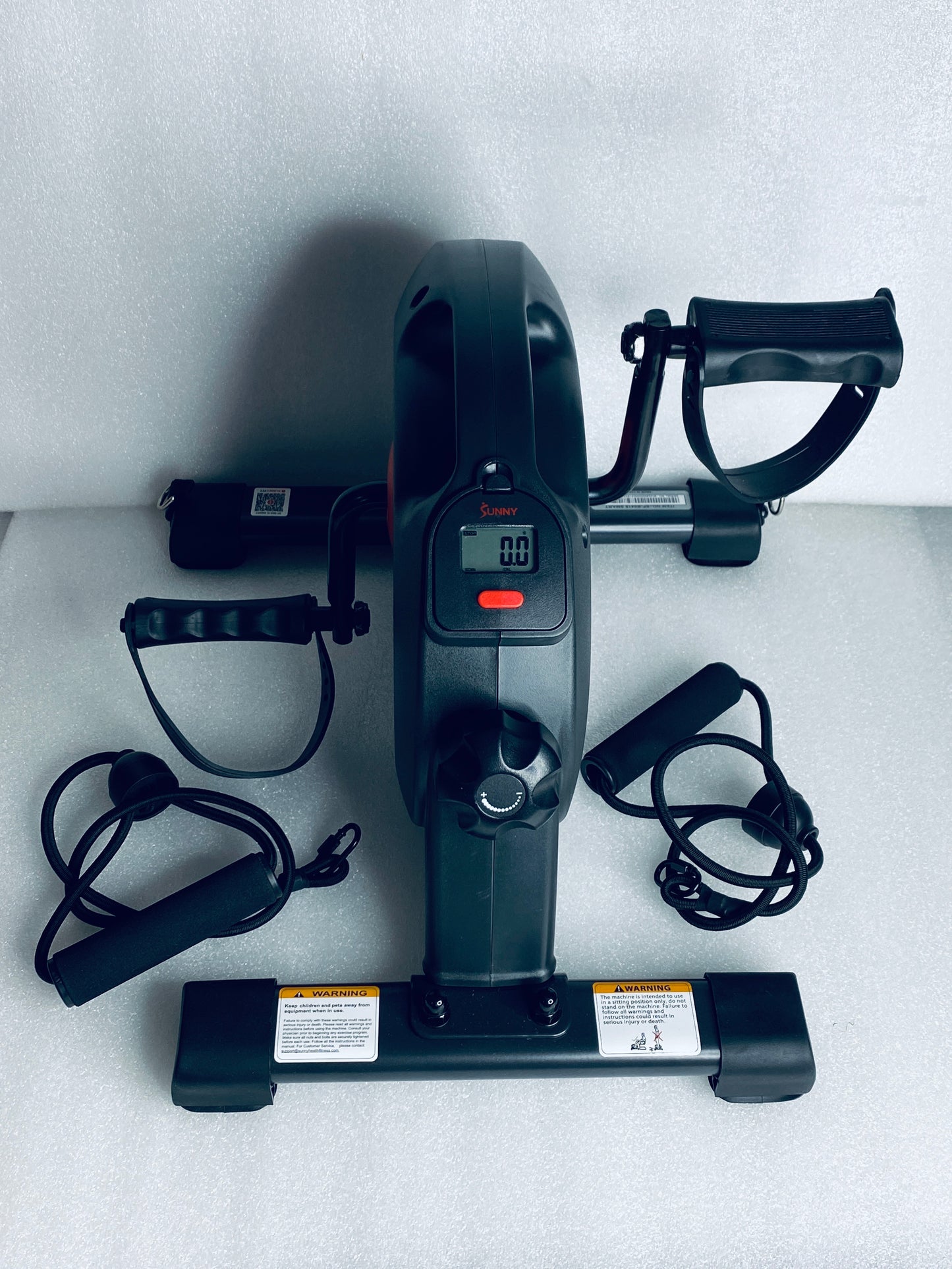 New Other-Sunny Health & Fitness Smart Mini Pedal Exerciser W/ Resistance Bands